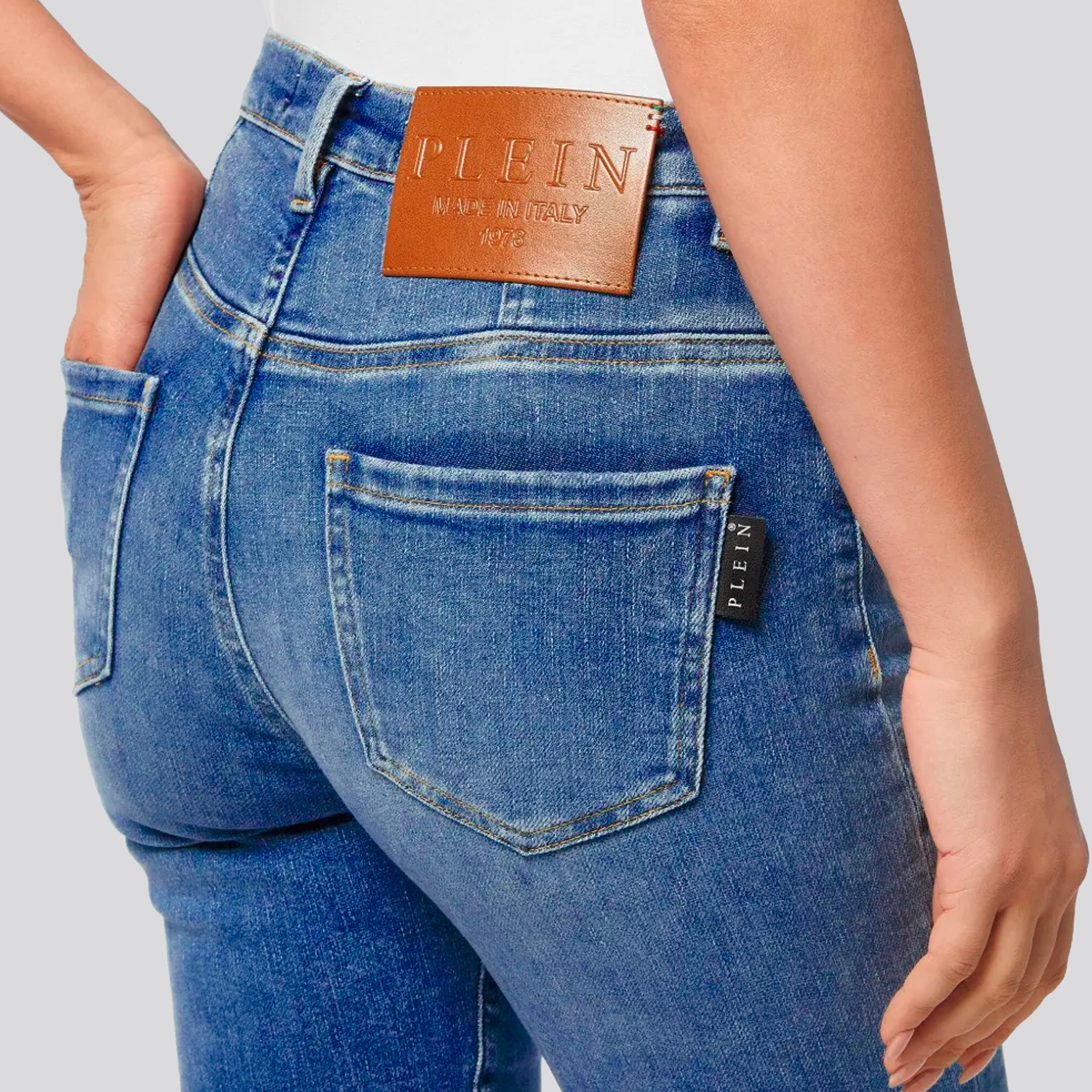 Jeans Negro Philipp Plein High Waist
