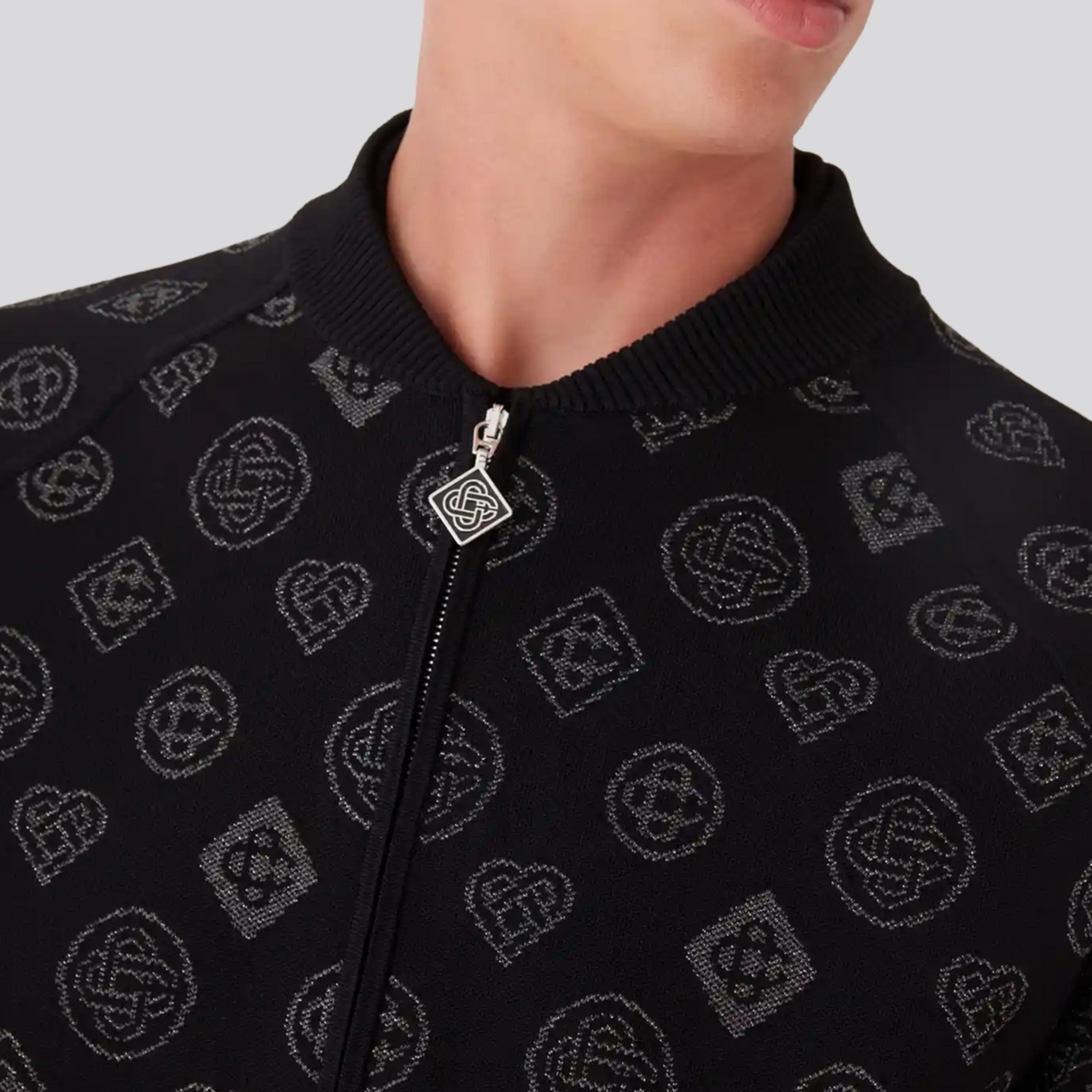 Chaqueta Negra Casablanca City Jacquard