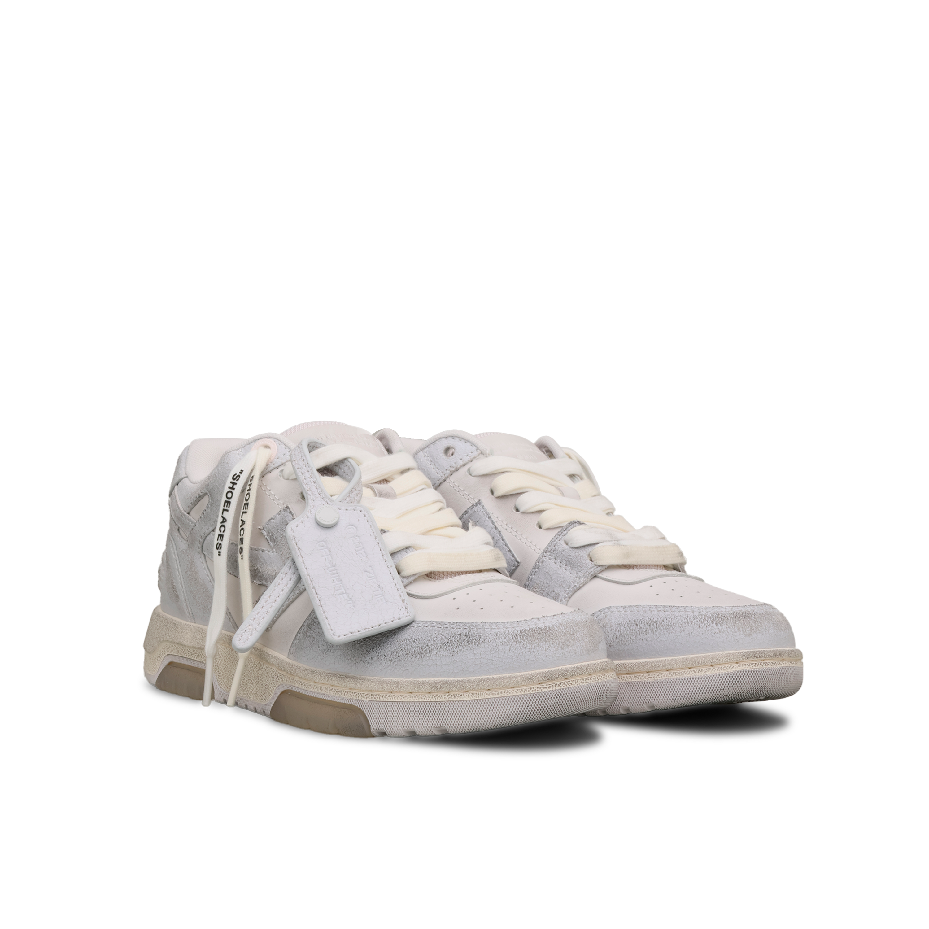 Sneakers Blancos Off-White "OOO" Vintage Leather