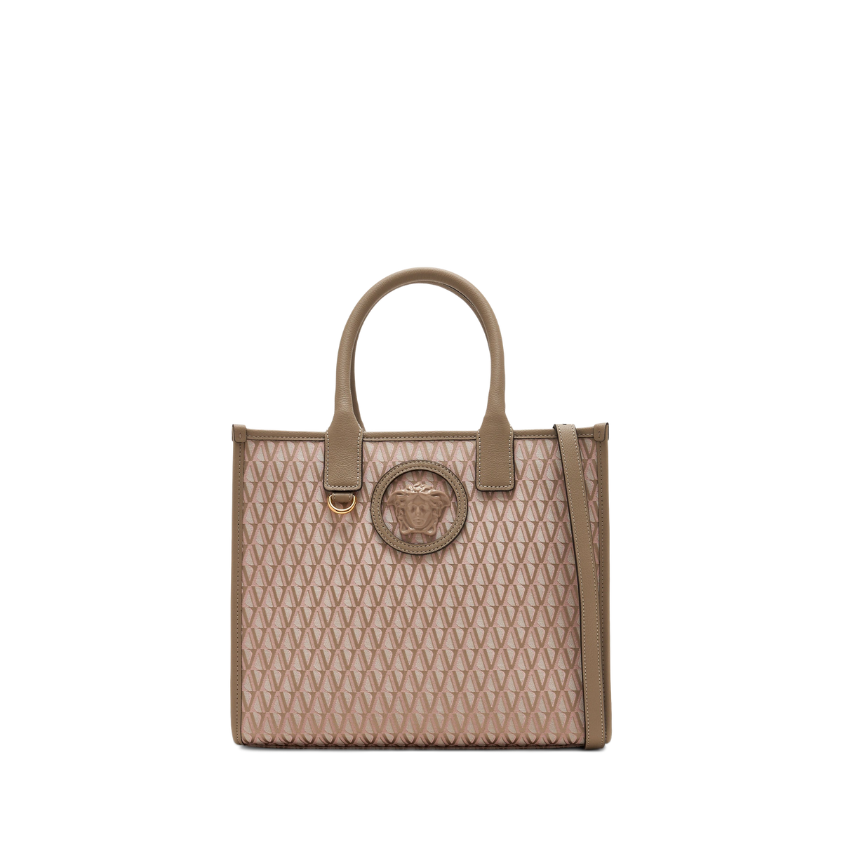 Cartera Amarilla Versace V Jacquard Tote