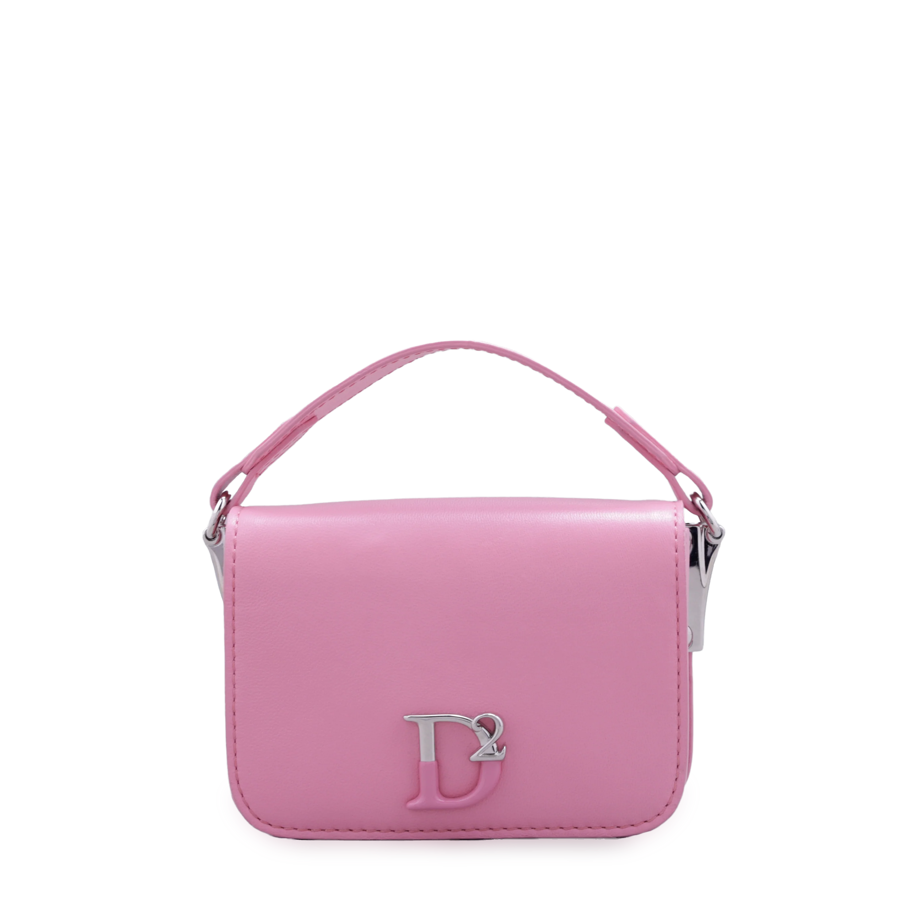 Cartera Rosada Dsquared2 D2 Plaque