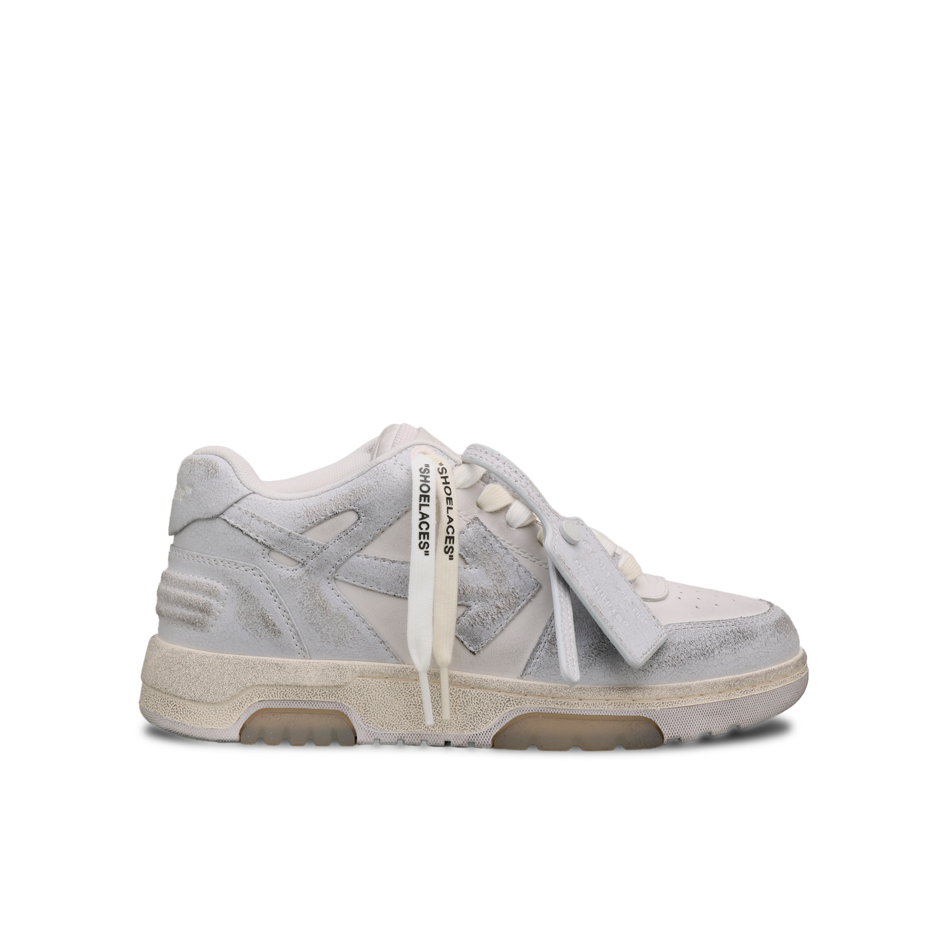 Sneakers Blancos Off-White "OOO" Vintage Leather