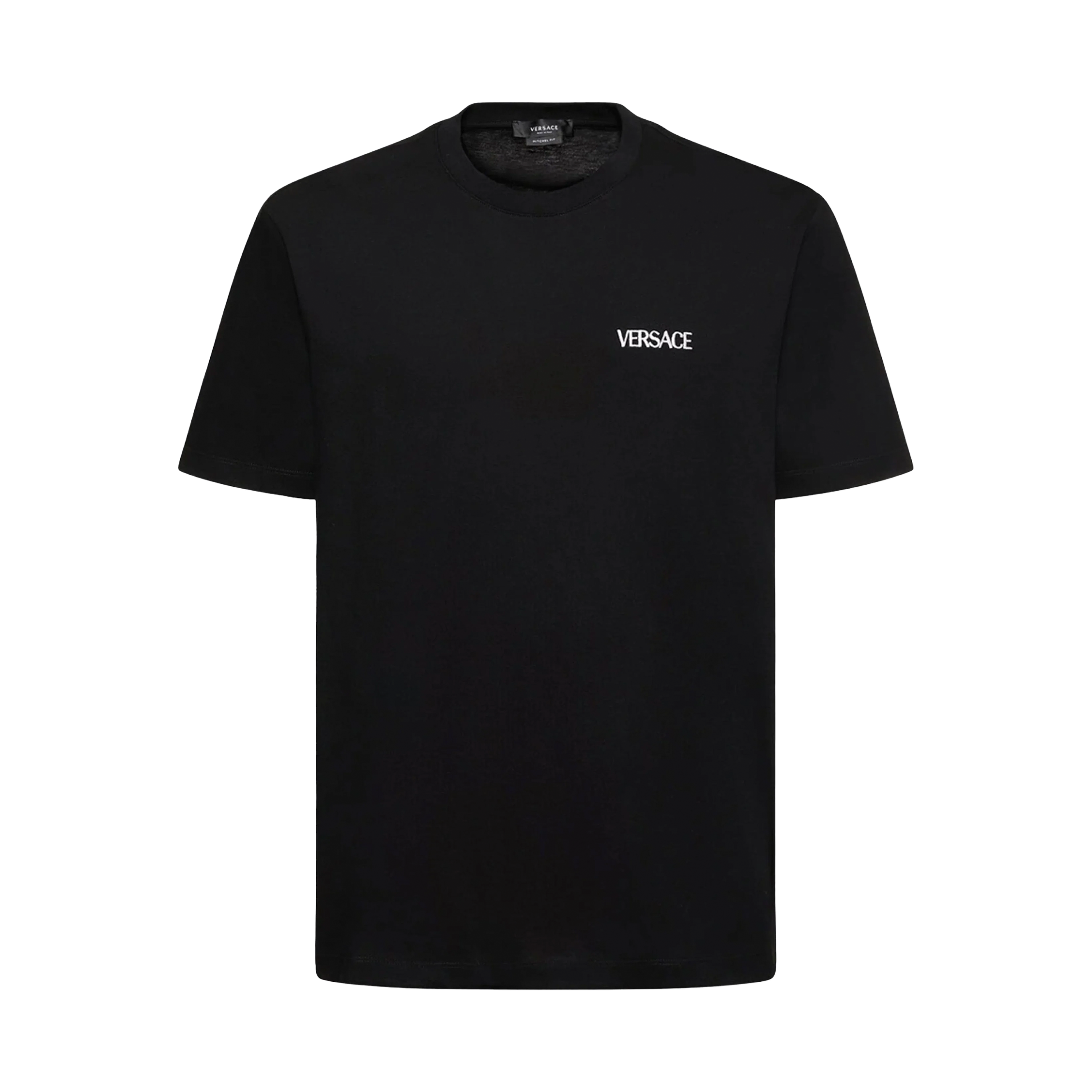 Camiseta Negra Versace Back Columns