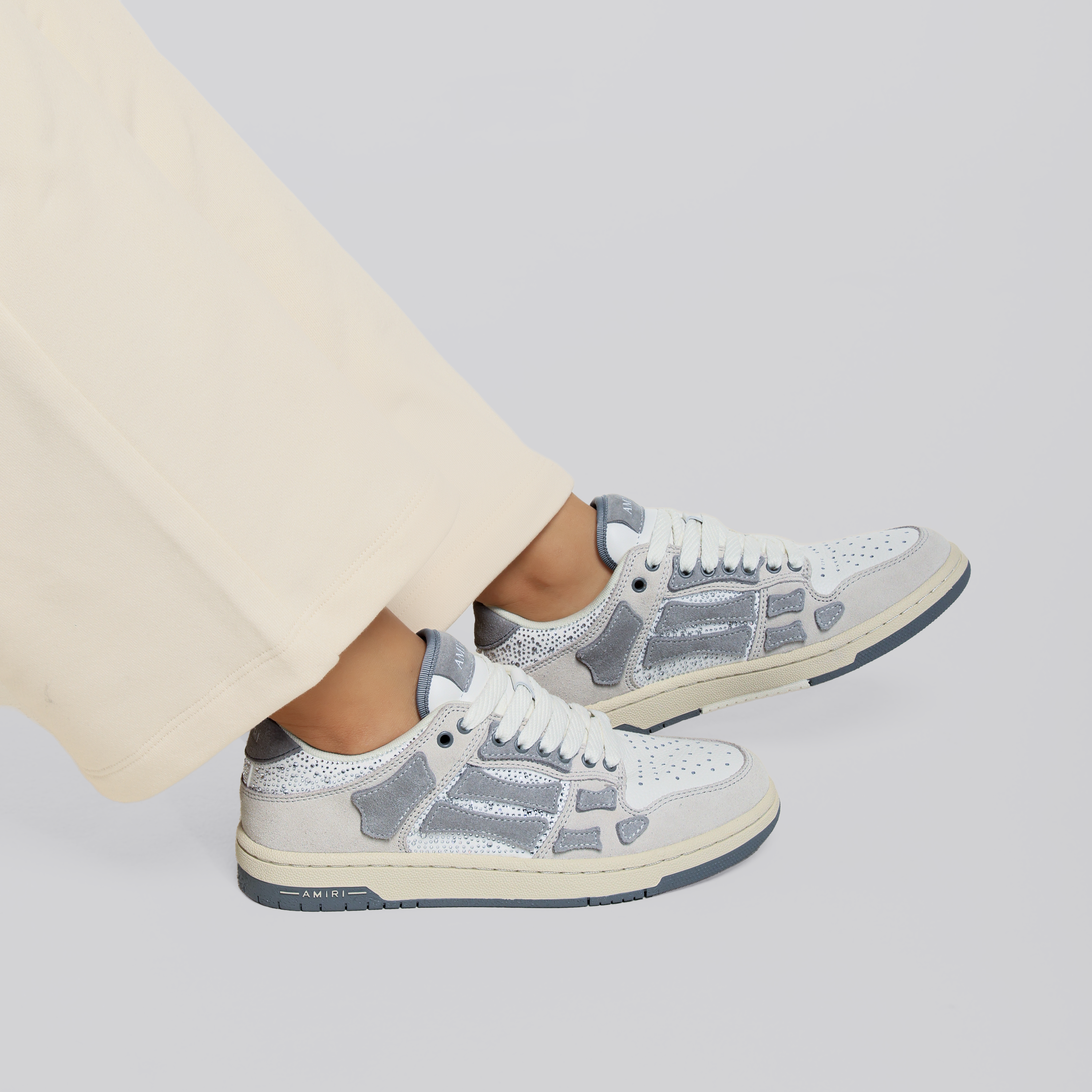Sneakers Amarillos AMIRI Crystal Suede Skel