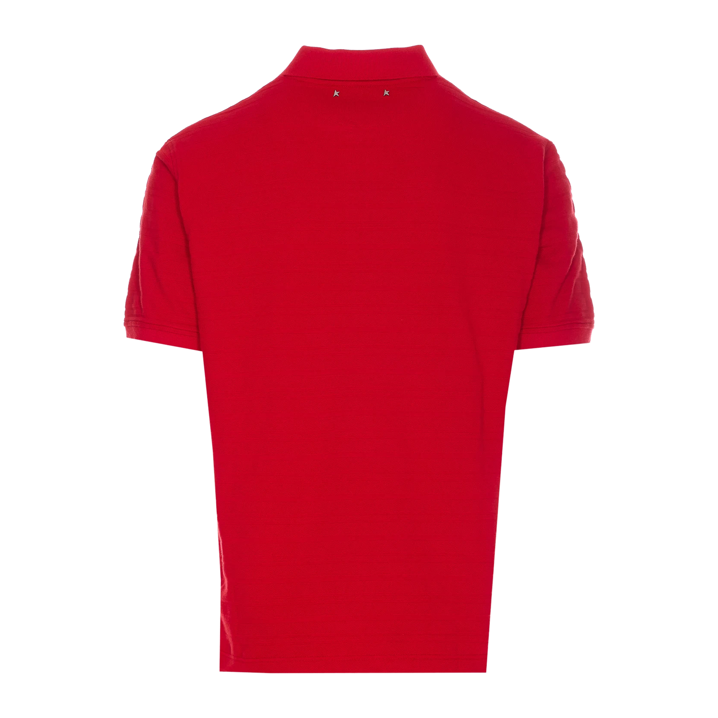 Polo Rojo Golden Goose Piquet