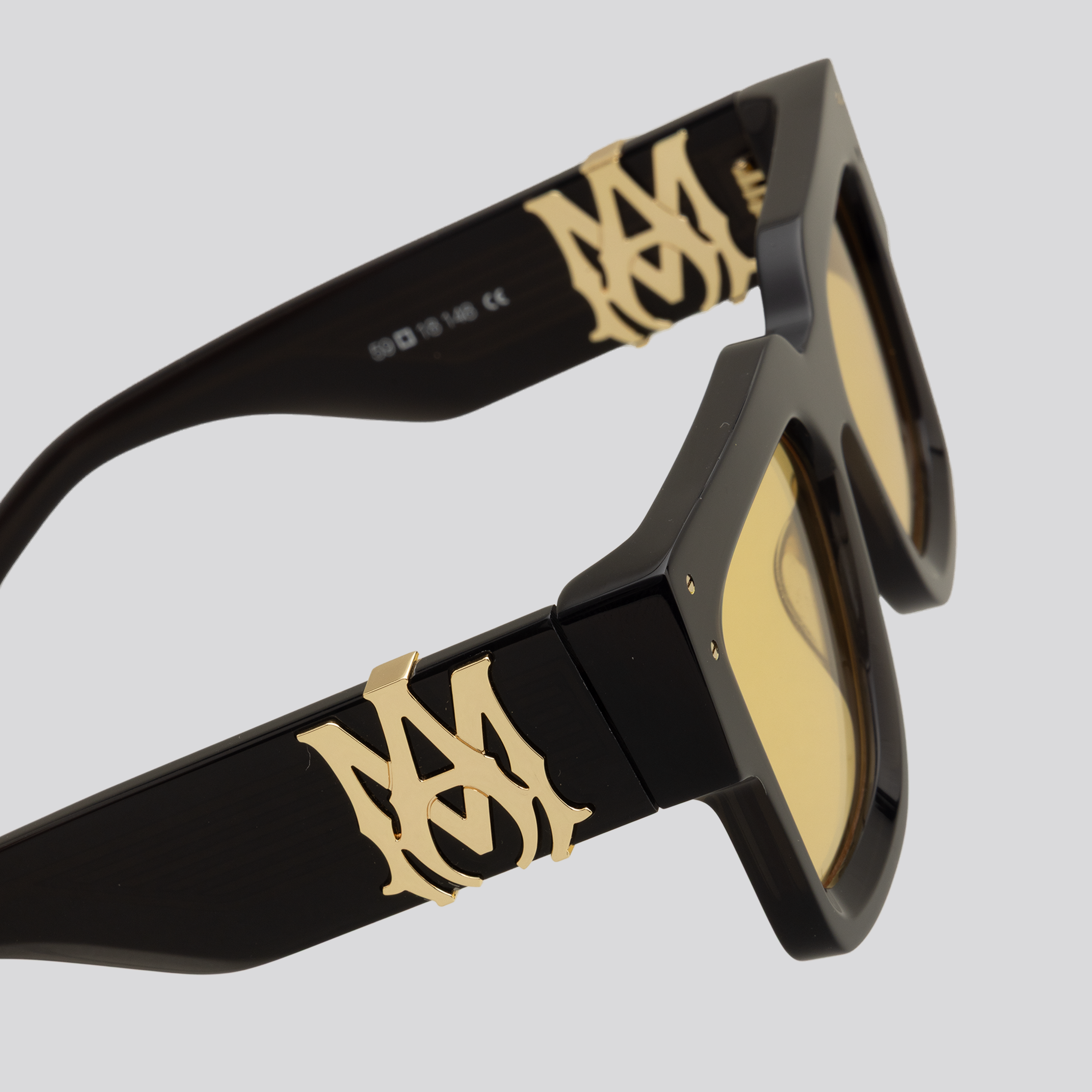 Gafas Negro Amarillo AMIRI Jumbo MA