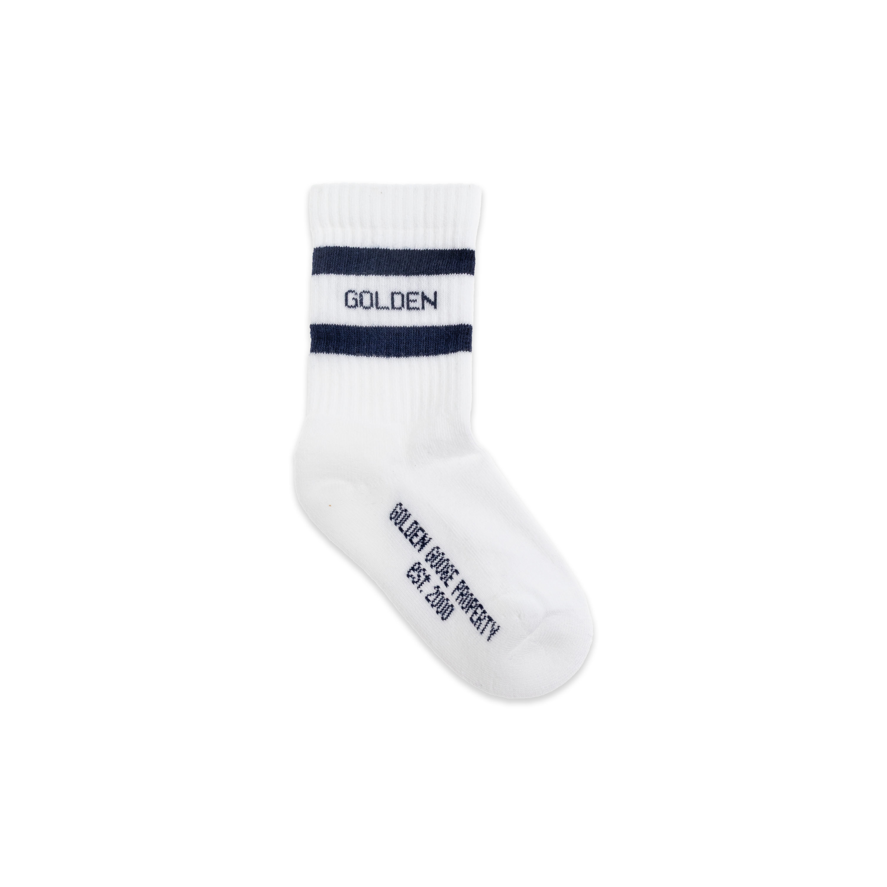 Medias Blancas Azul Golden Goose