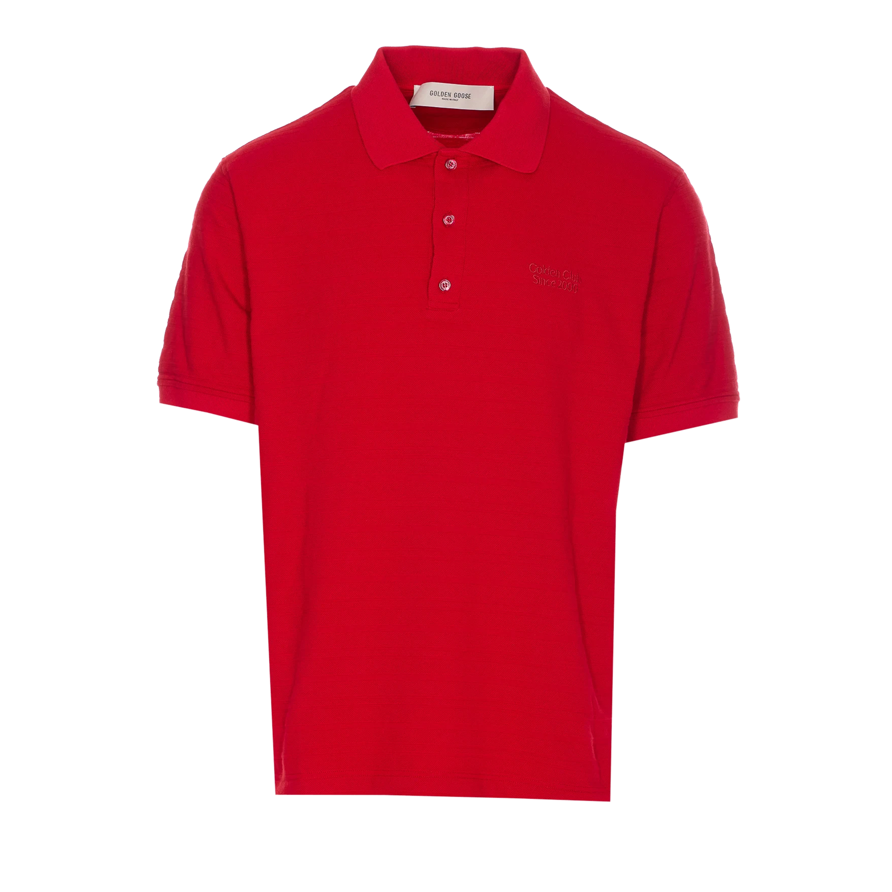 Polo Rojo Golden Goose Piquet