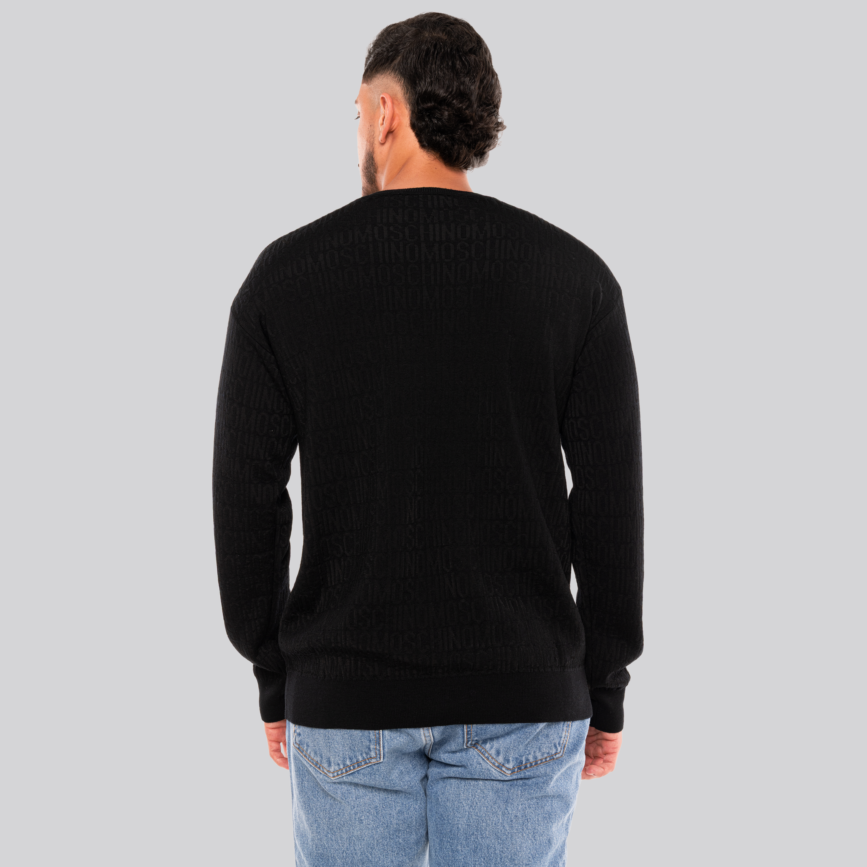 Buzo Negro Moschino Monogram