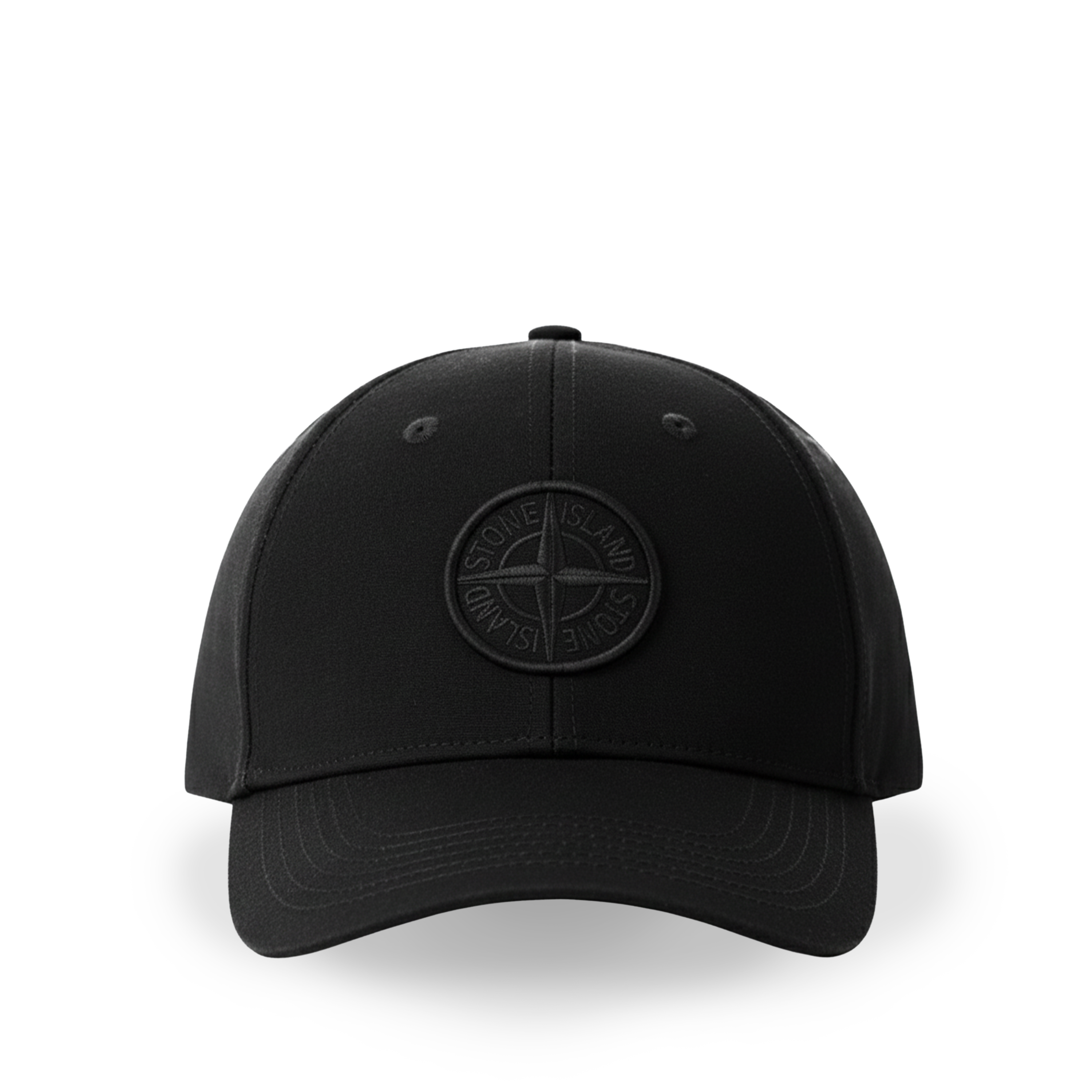 Gorra Negra Stone Island Patch