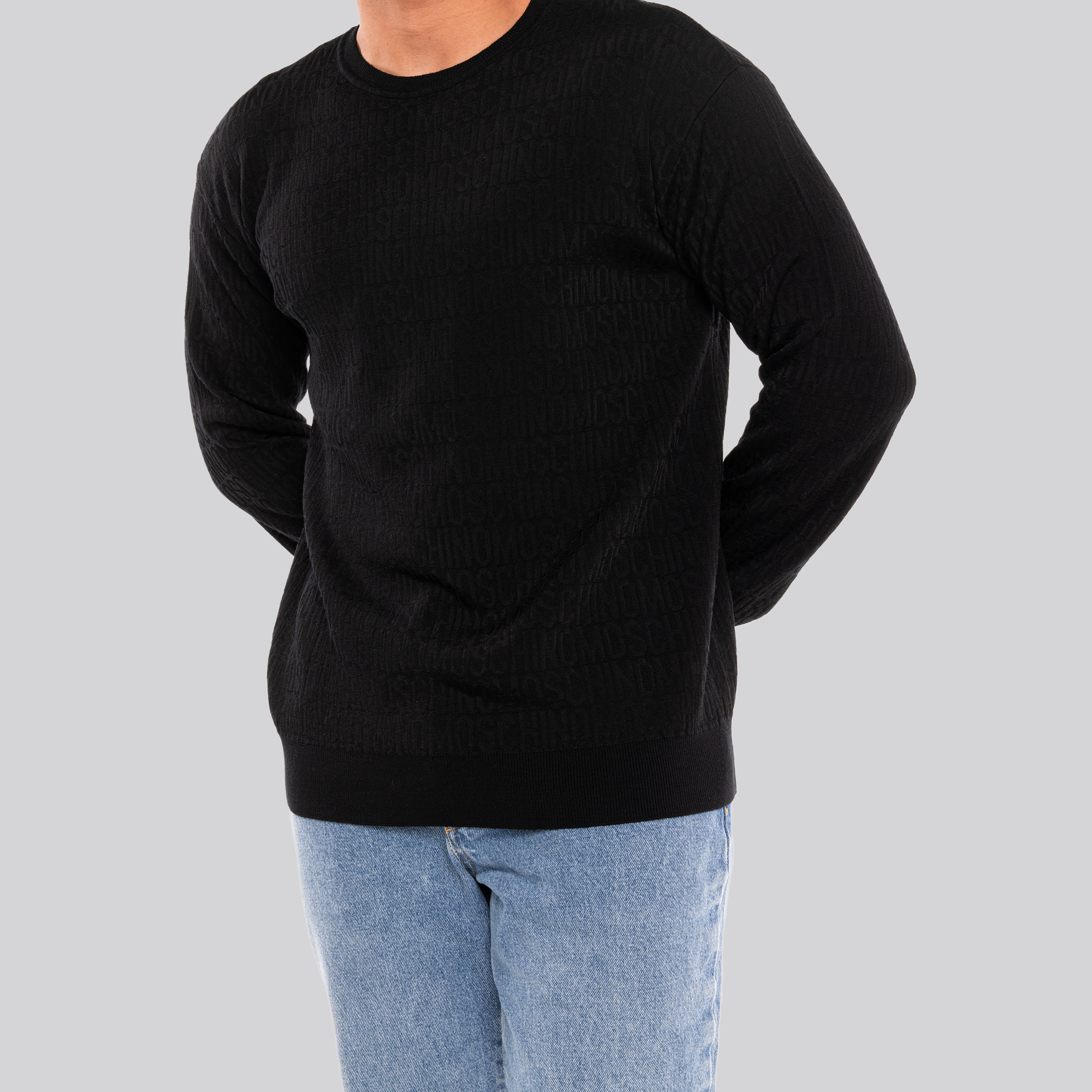 Buzo Negro Moschino Monogram