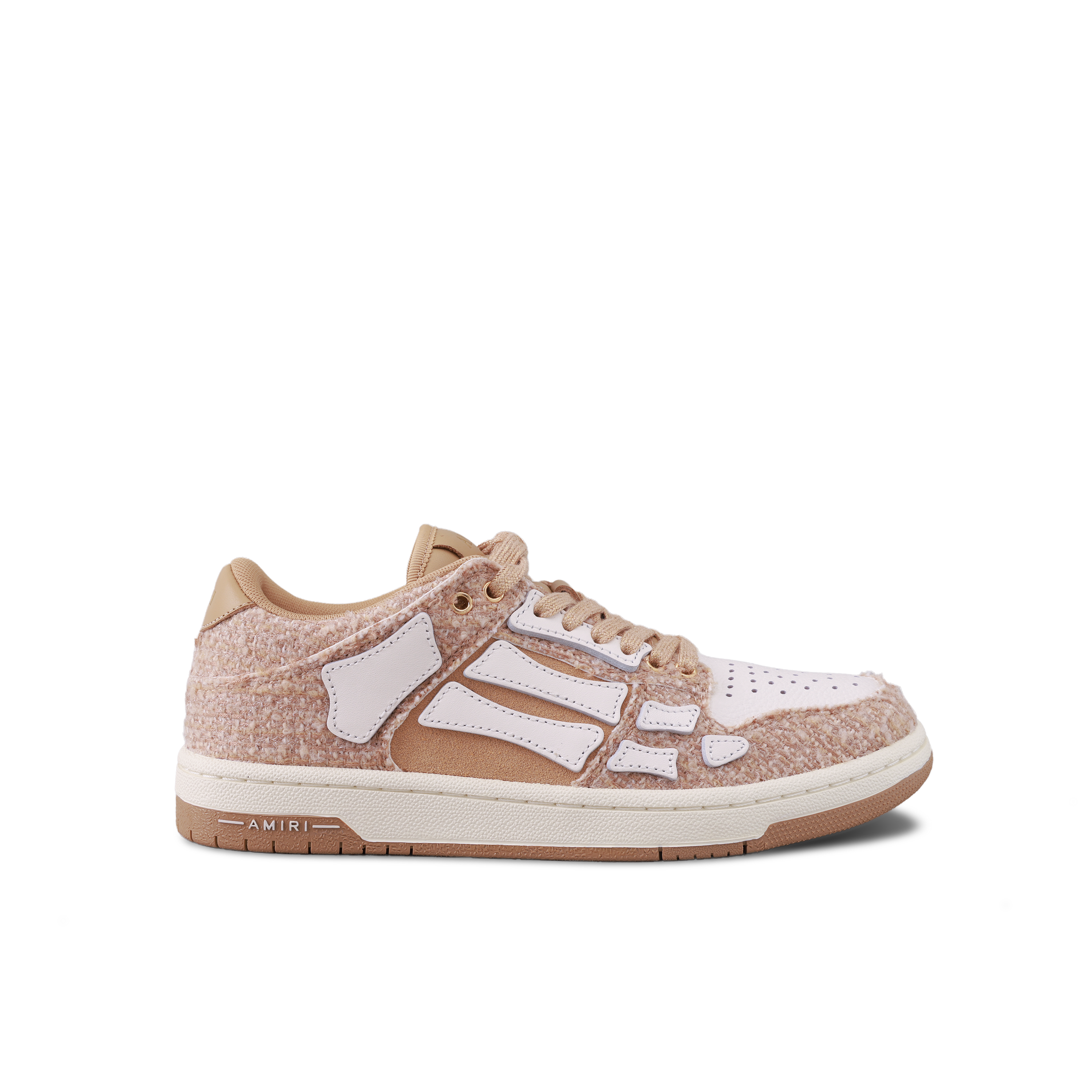 Sneakers Taupe AMIRI Boucle Skel Top Low