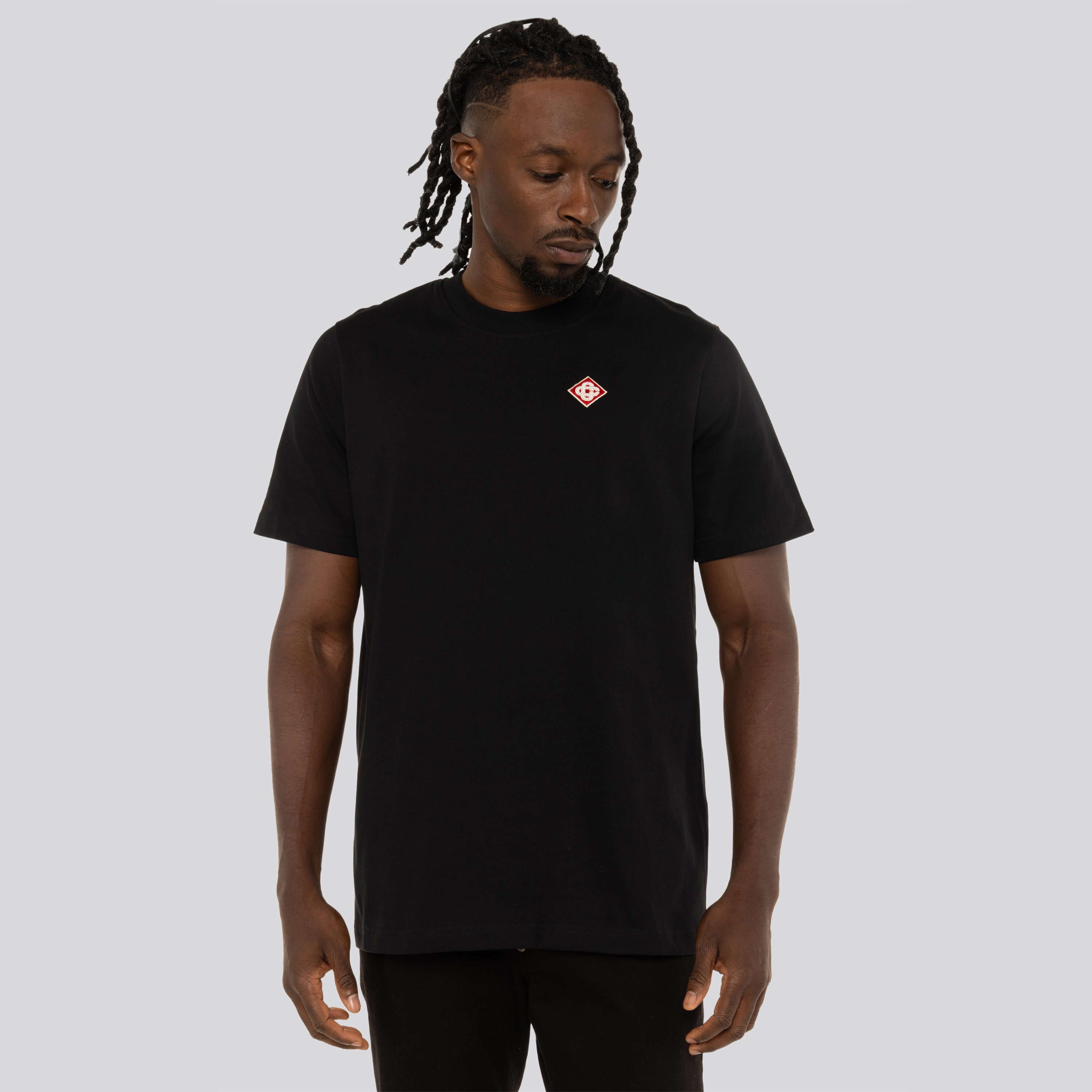 Camiseta Negra Casablanca Diamond Logo