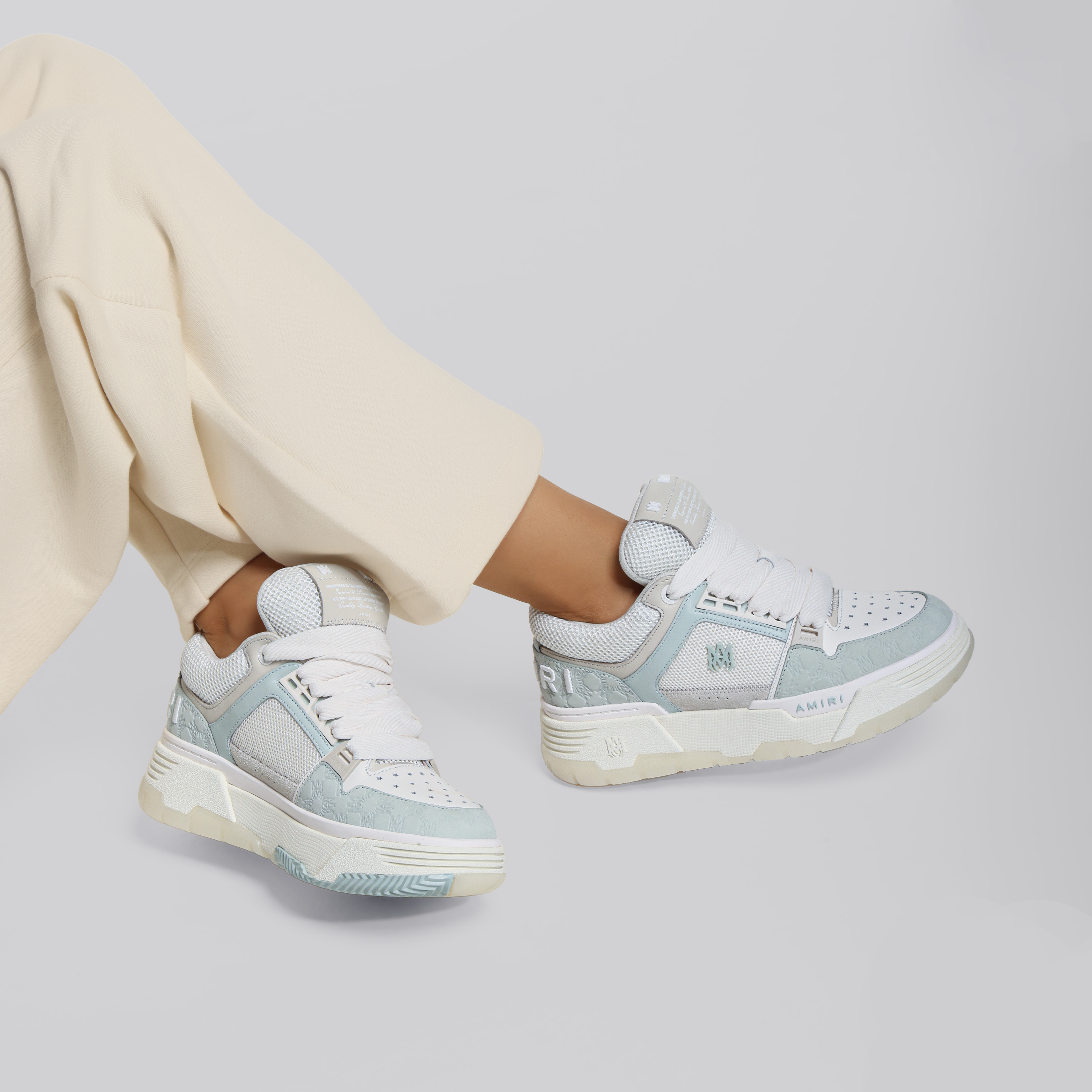 Sneakers Verde AMIRI Debossed Nubuck MA-1