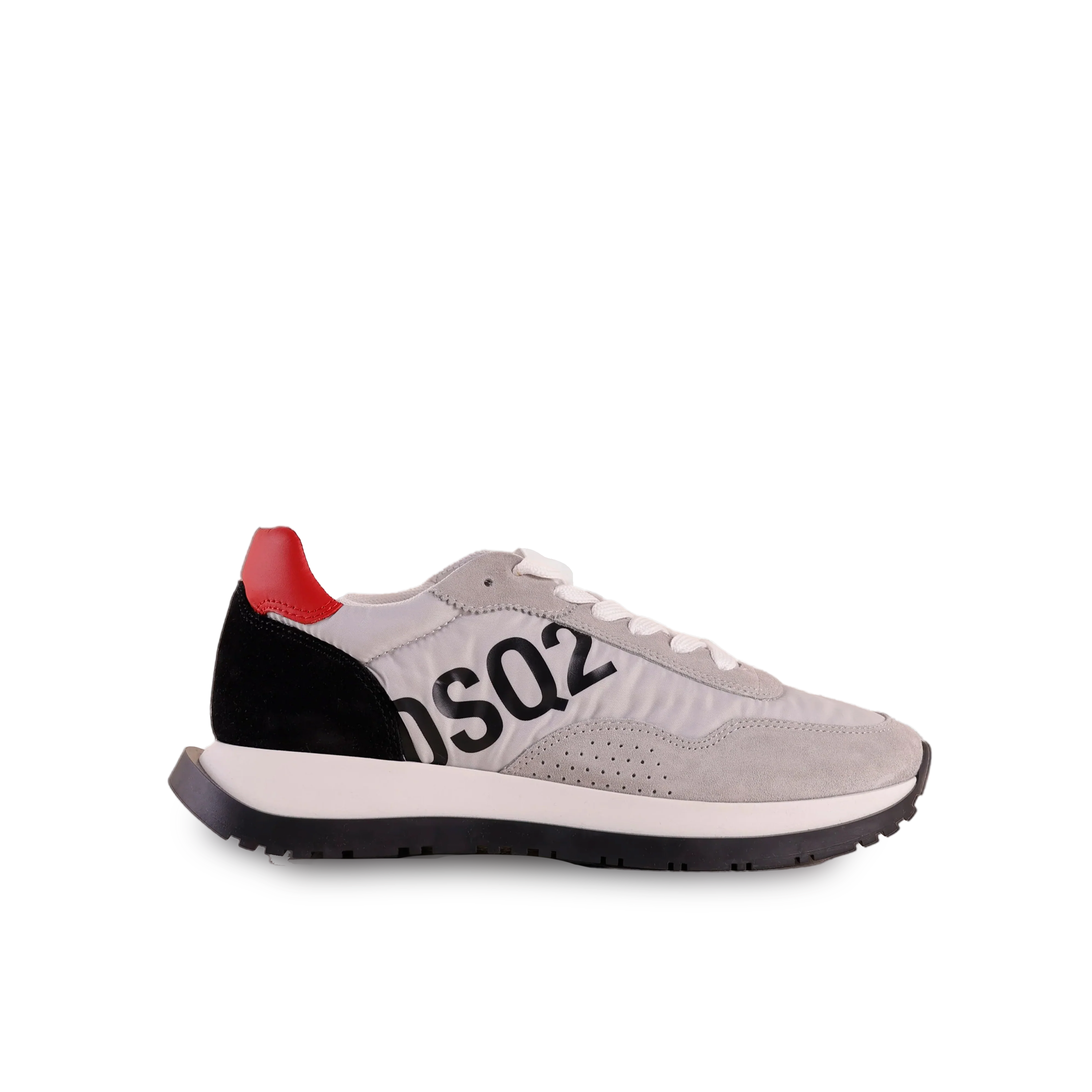 Sneakers Blanco Rojo Dsquared2 Dsq2 Print