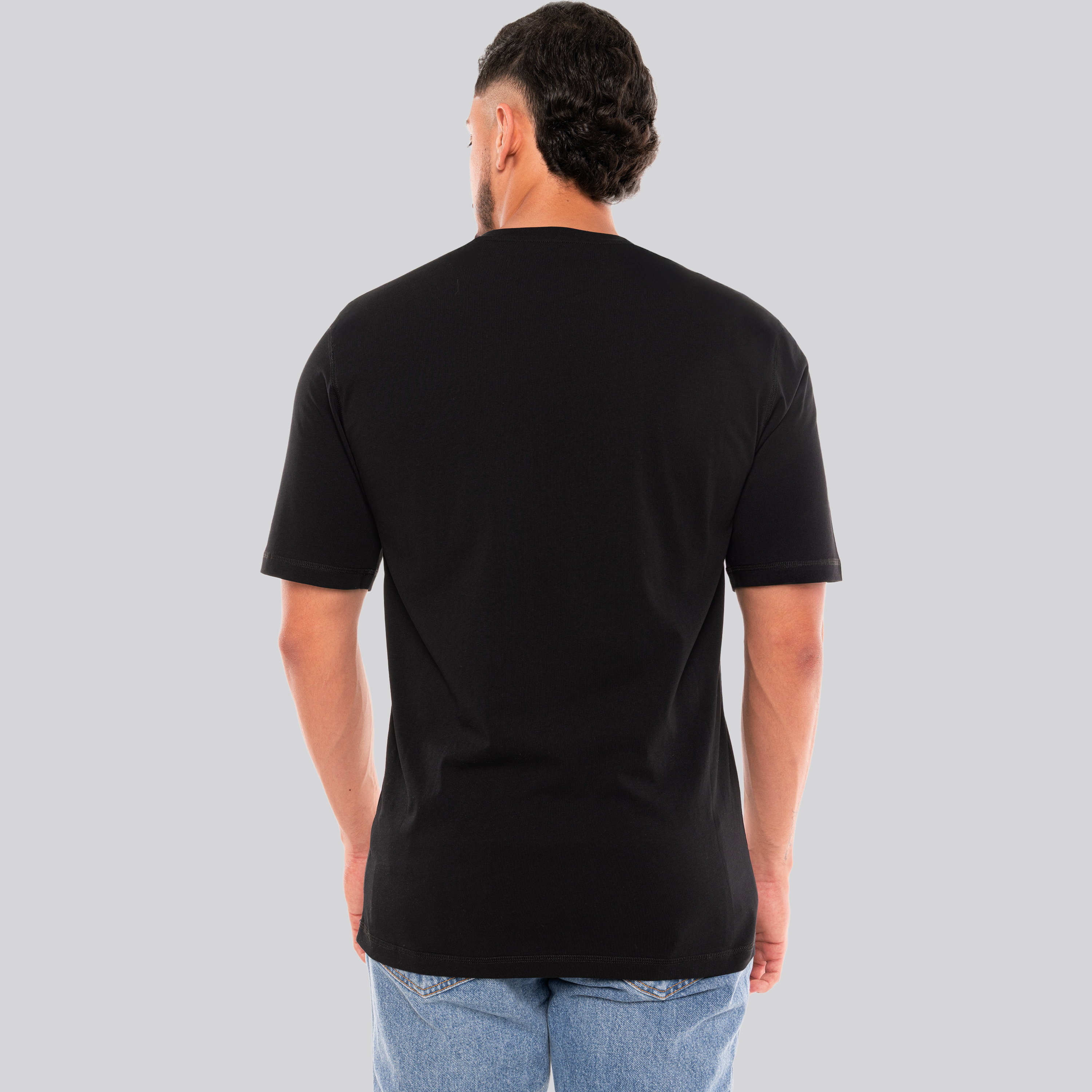 Camiseta Negra Moschino Tag