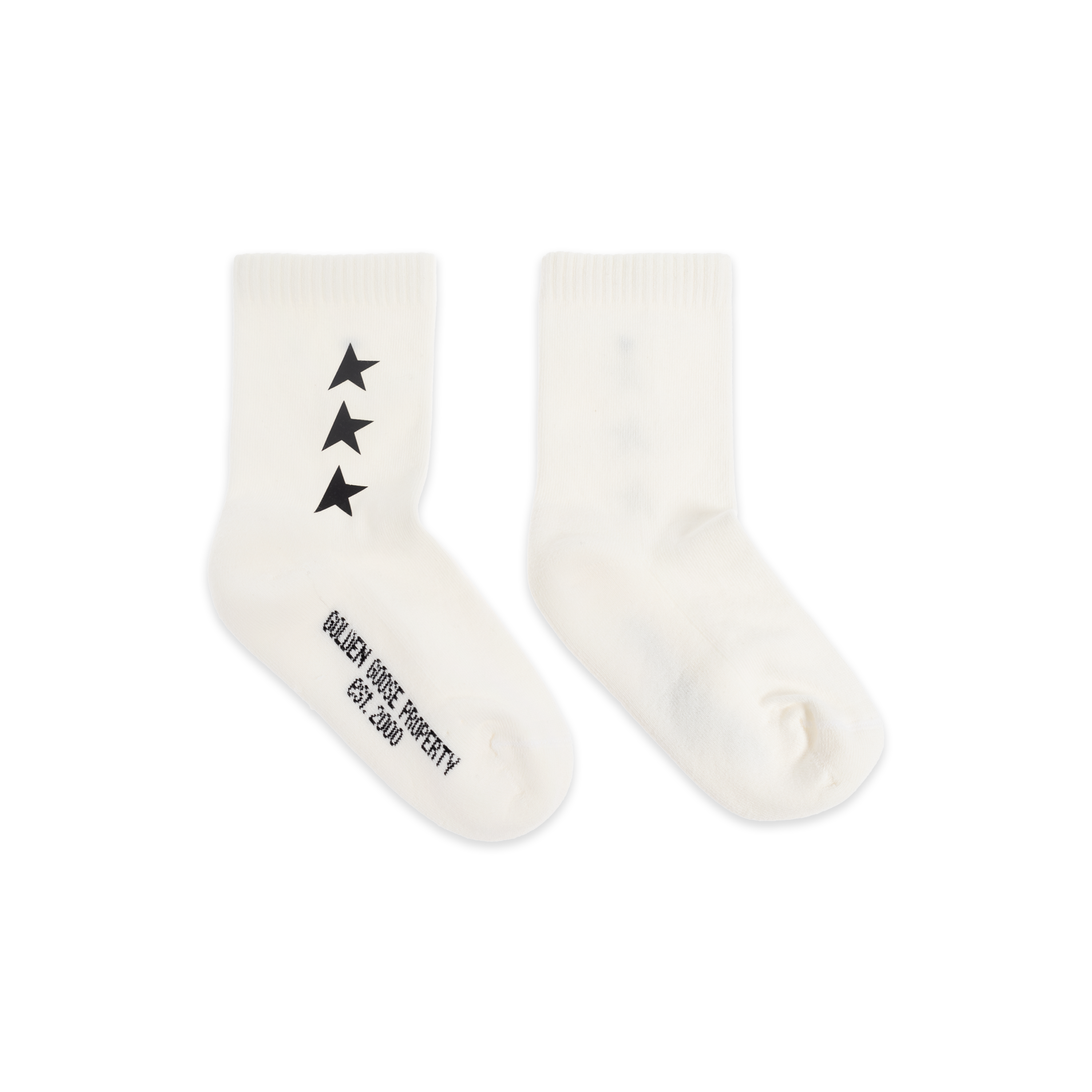 Medias Blancas Golden Goose Star Poly Printed