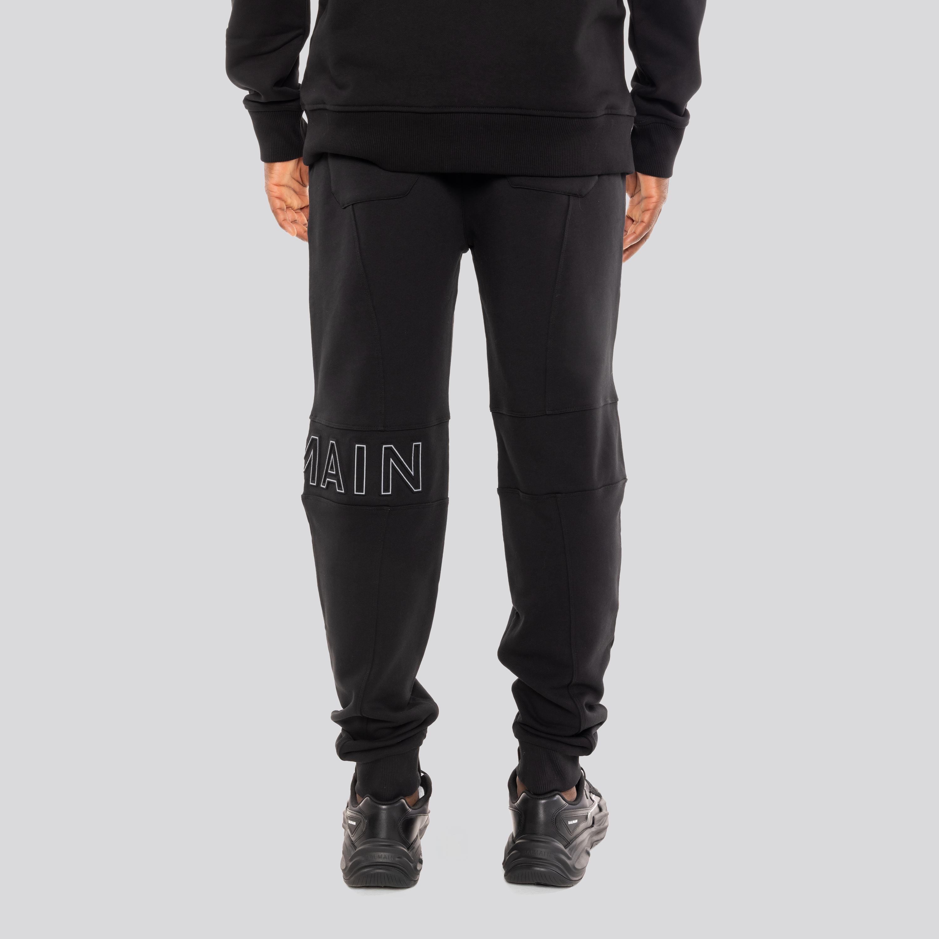 Sudadera Negra Balmain Reflect
