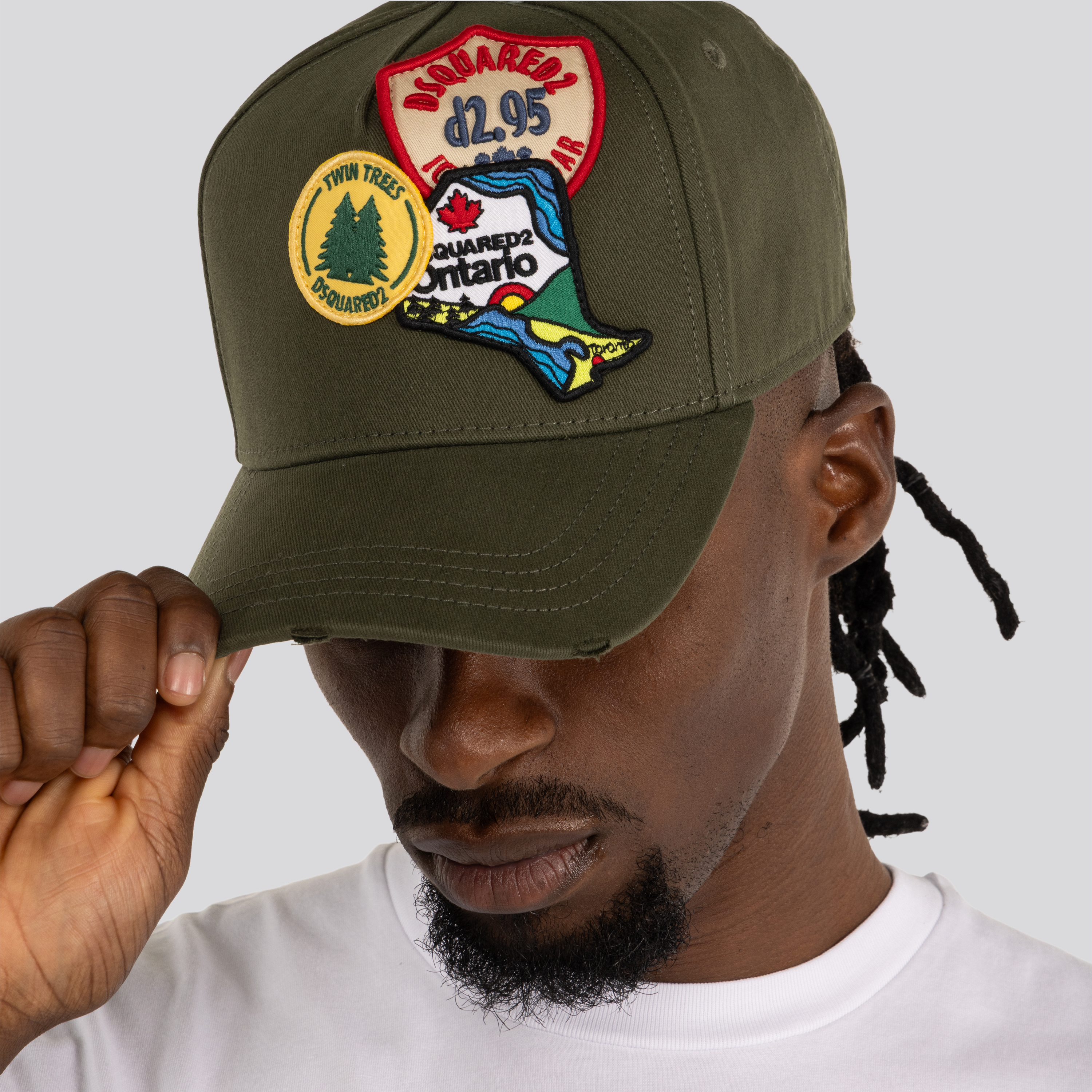 Gorra Verde Dsquared2 Twin Trees