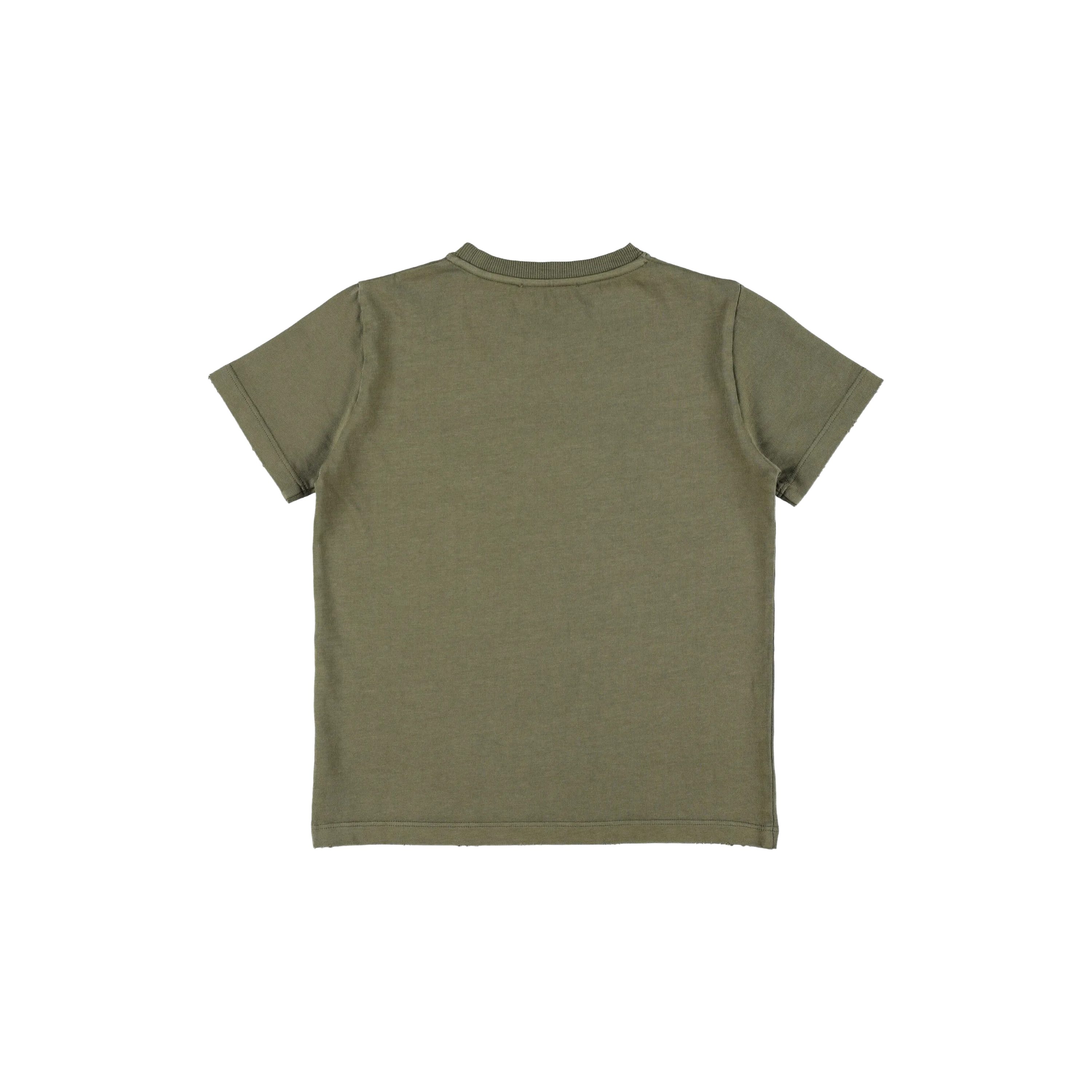 Camiseta Verde Golden Goose Distressed Cotton With Logo
