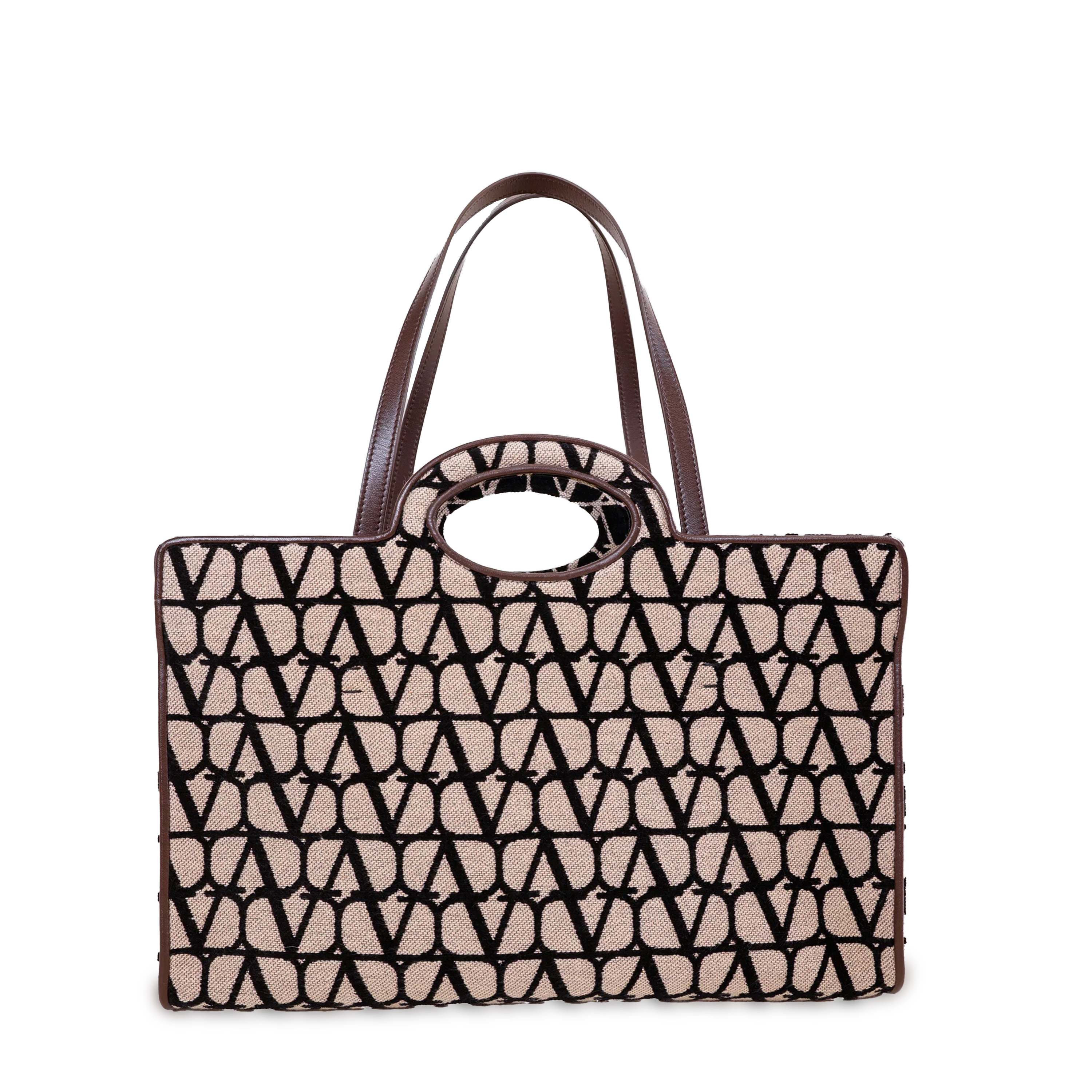 Bag Tote Beige Negro Valentino Iconographe