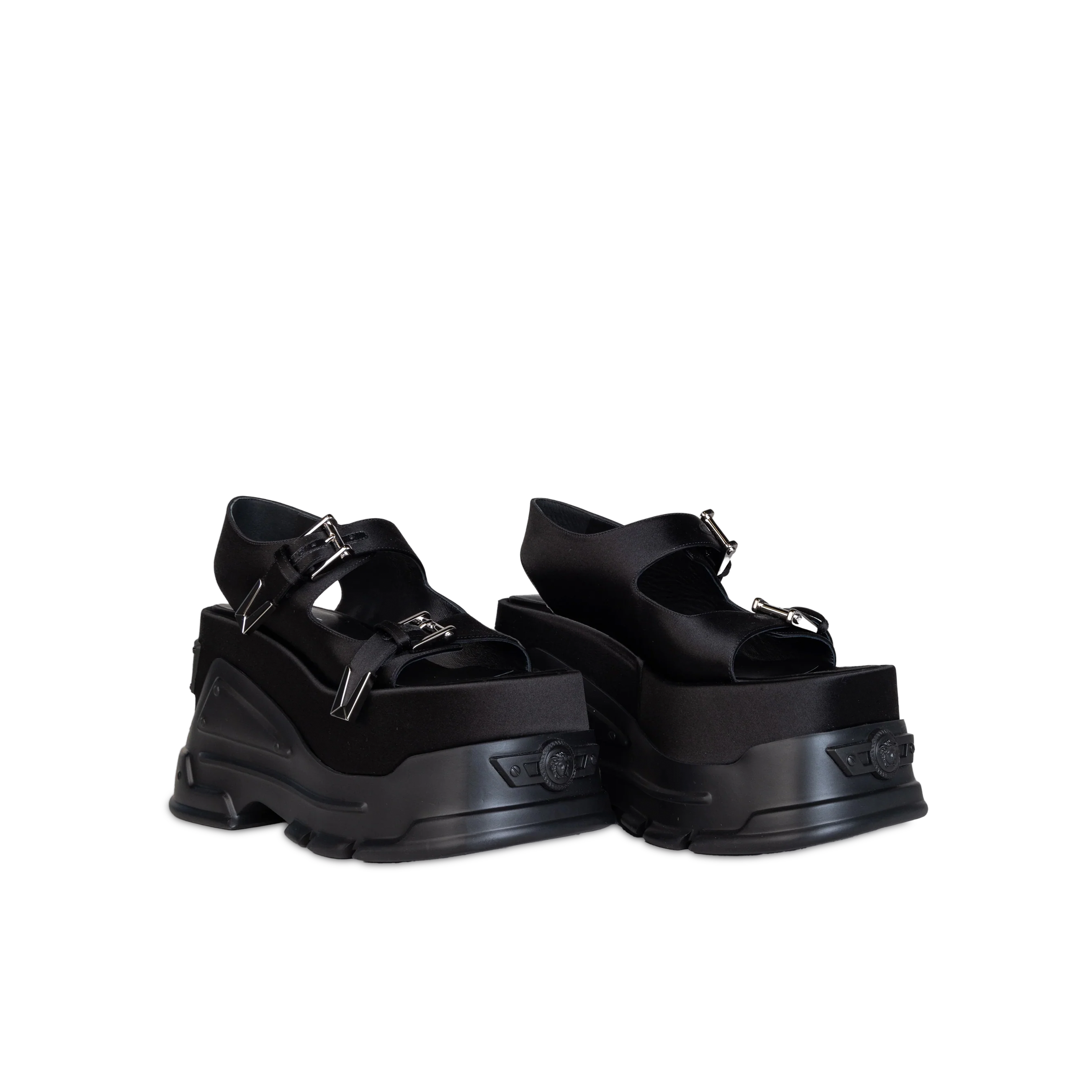 Sandalias Negras Versace Anthem