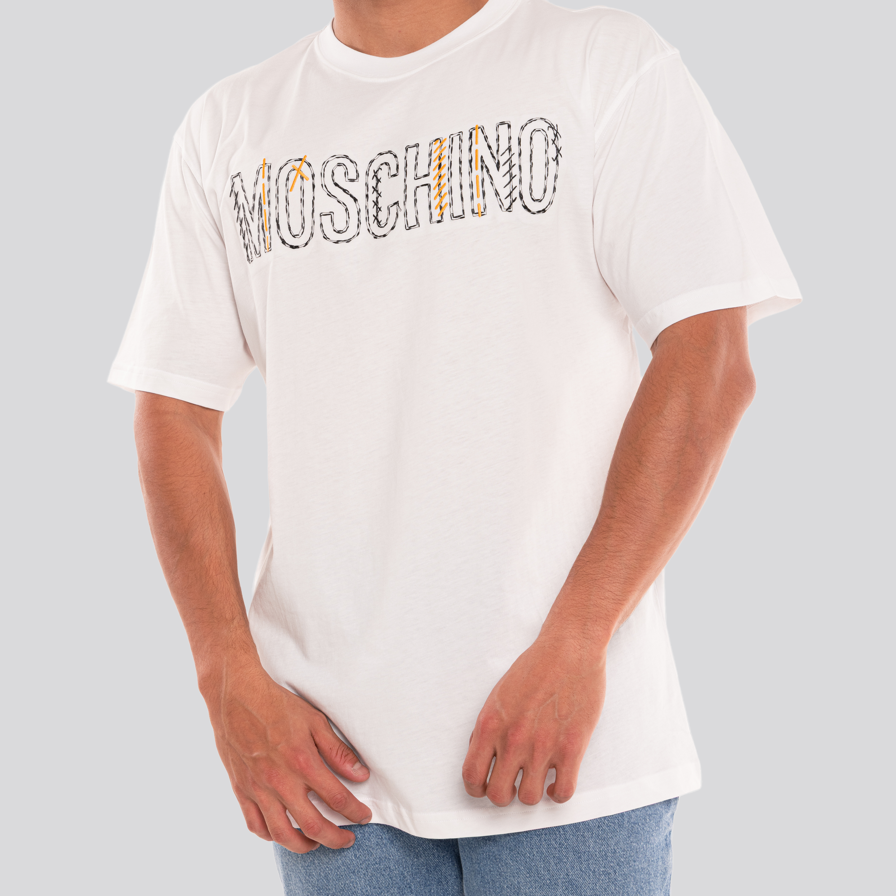 Camiseta Blanca Moschino Logox