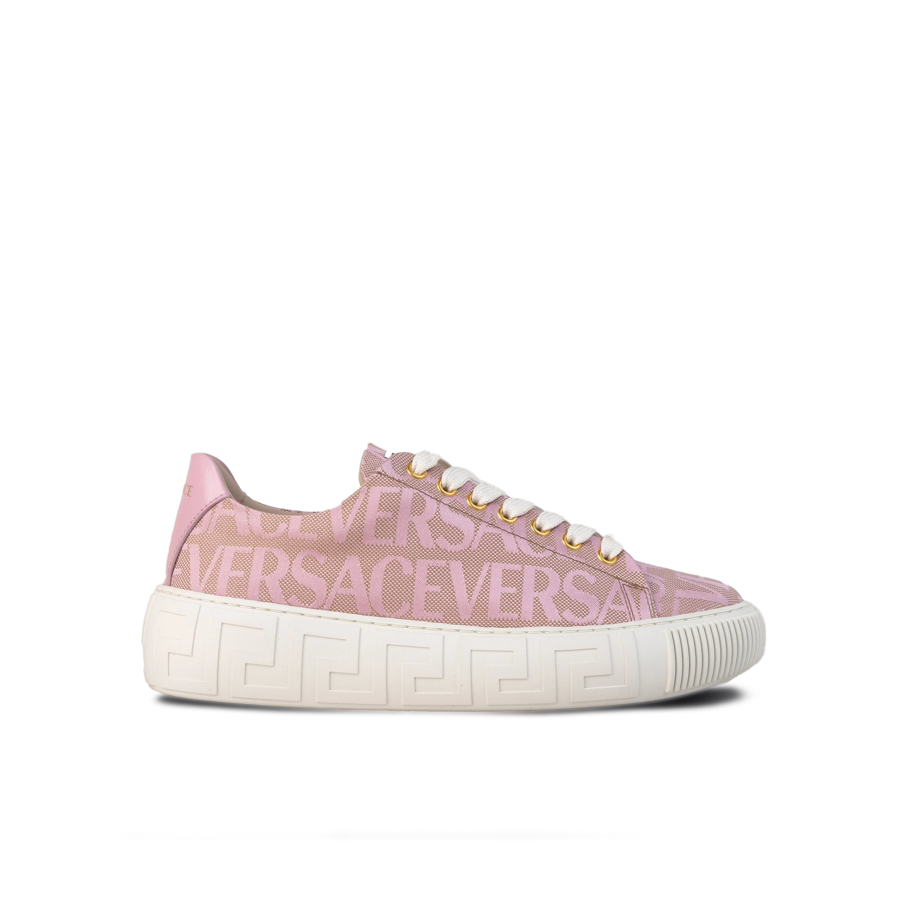 Sneakers Rosado Versace Allover Greca