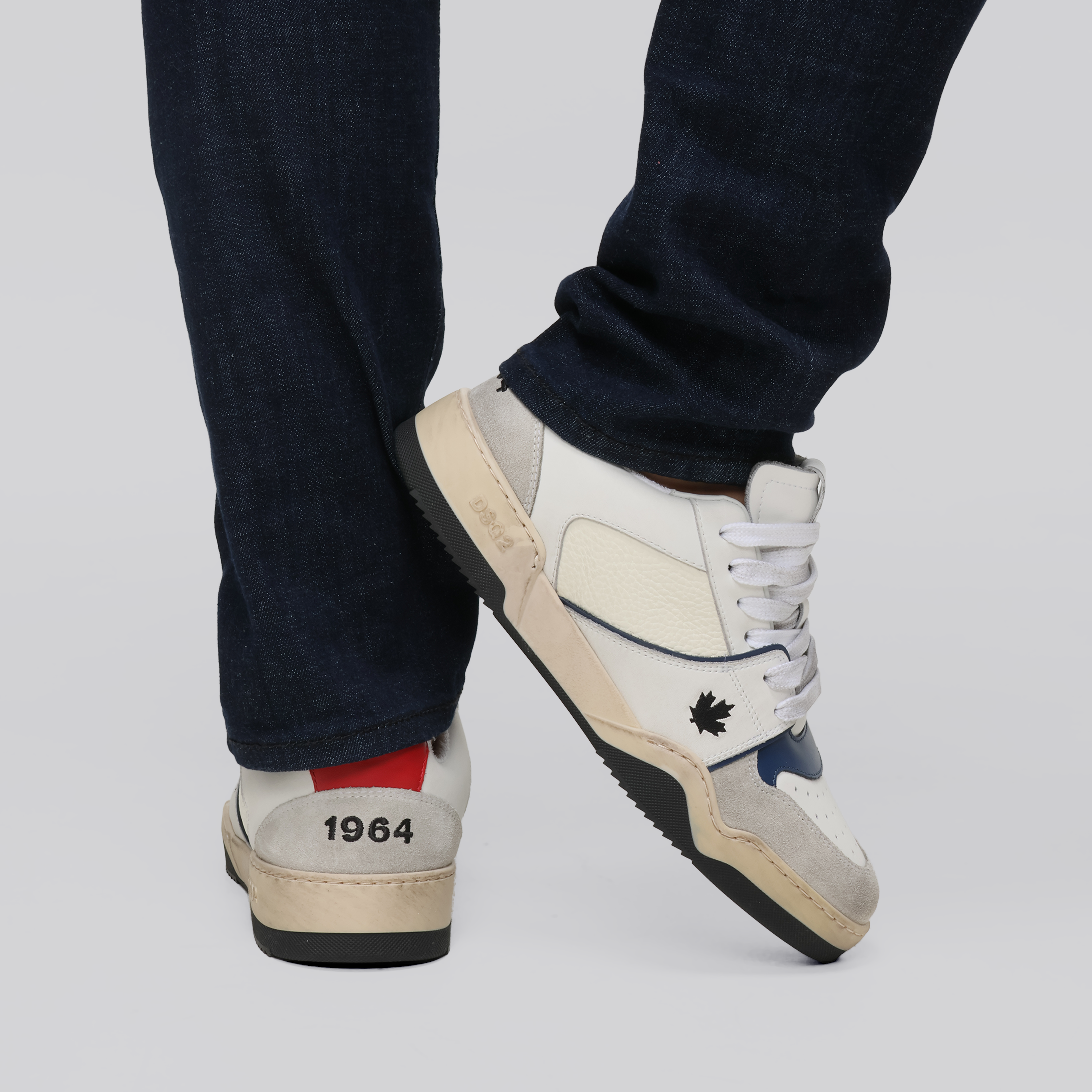 Sneakers Blancos Dsquared2 Vintage Spiker
