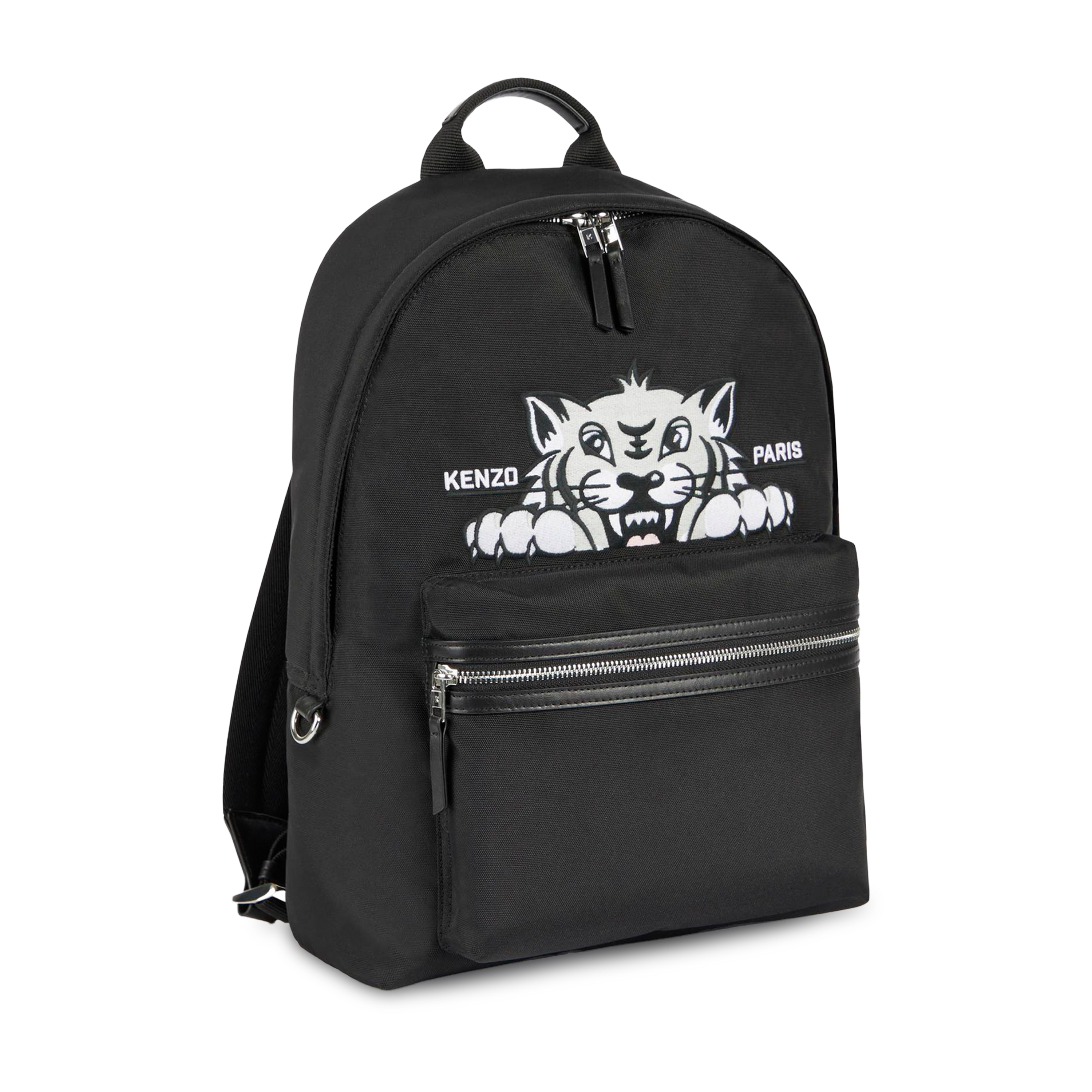 Mochila Negra Kenzo Tiger Varsity'