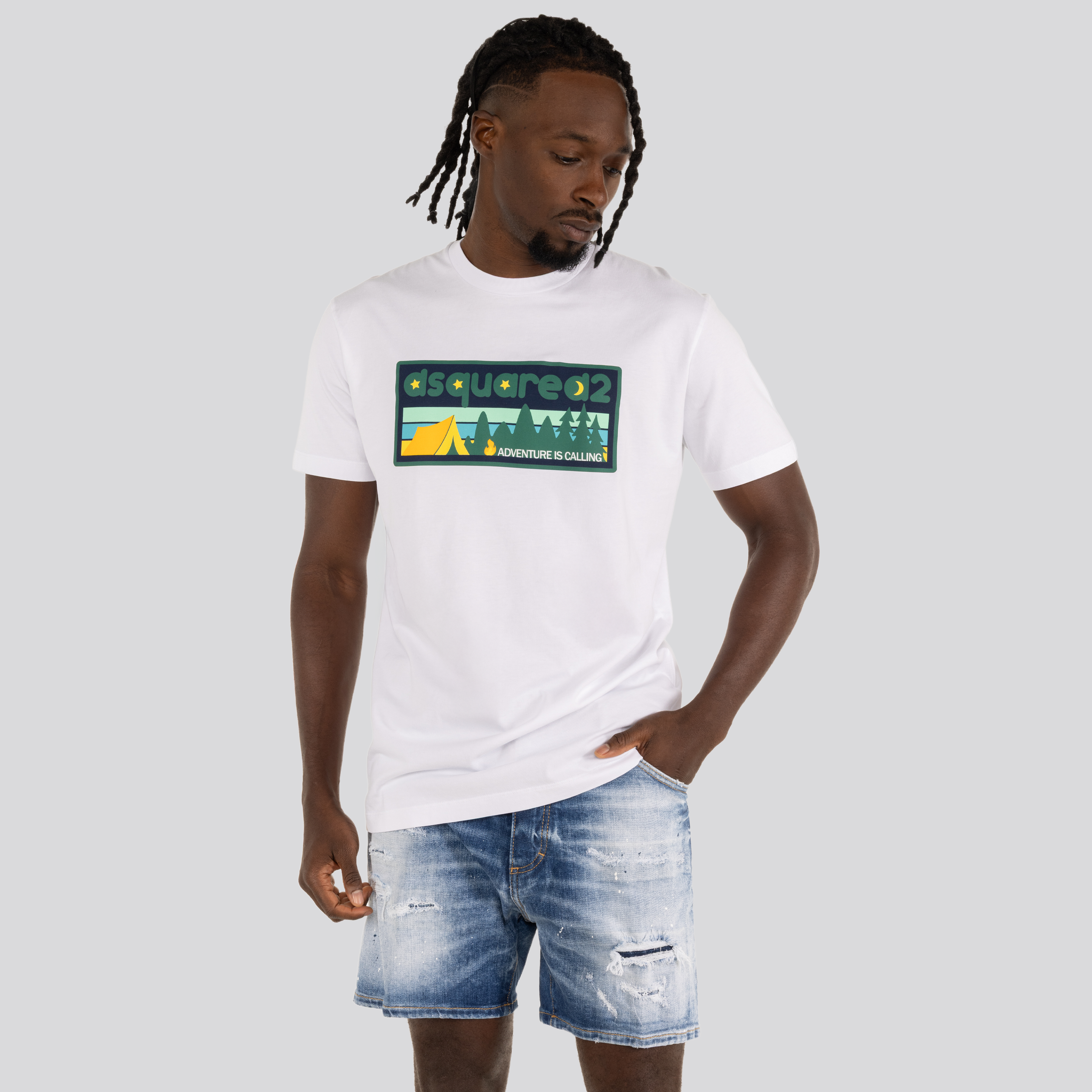 Camiseta Blanca Dsquared2 Adventures