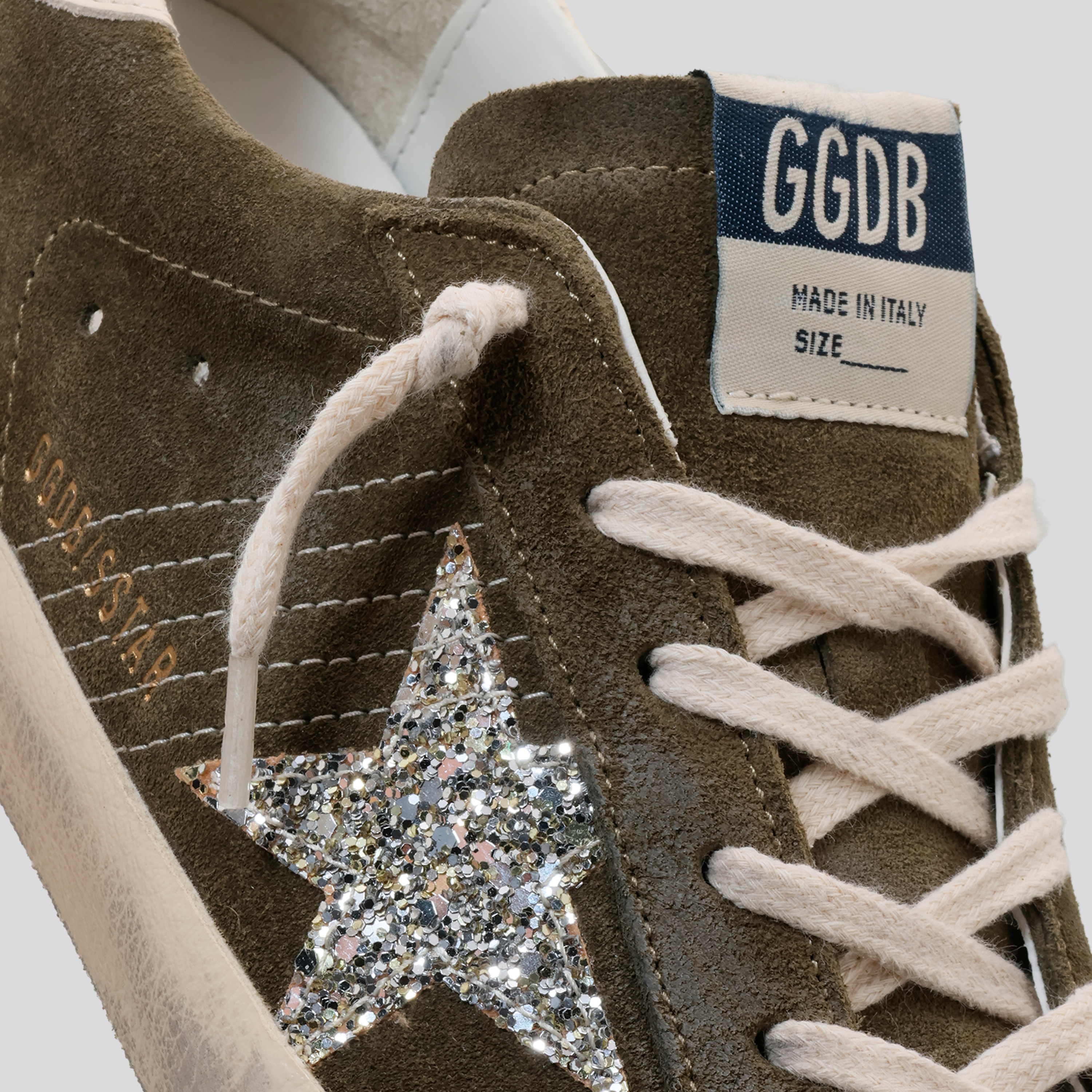 Sneakers Verdes Golden Goose Glitter Star