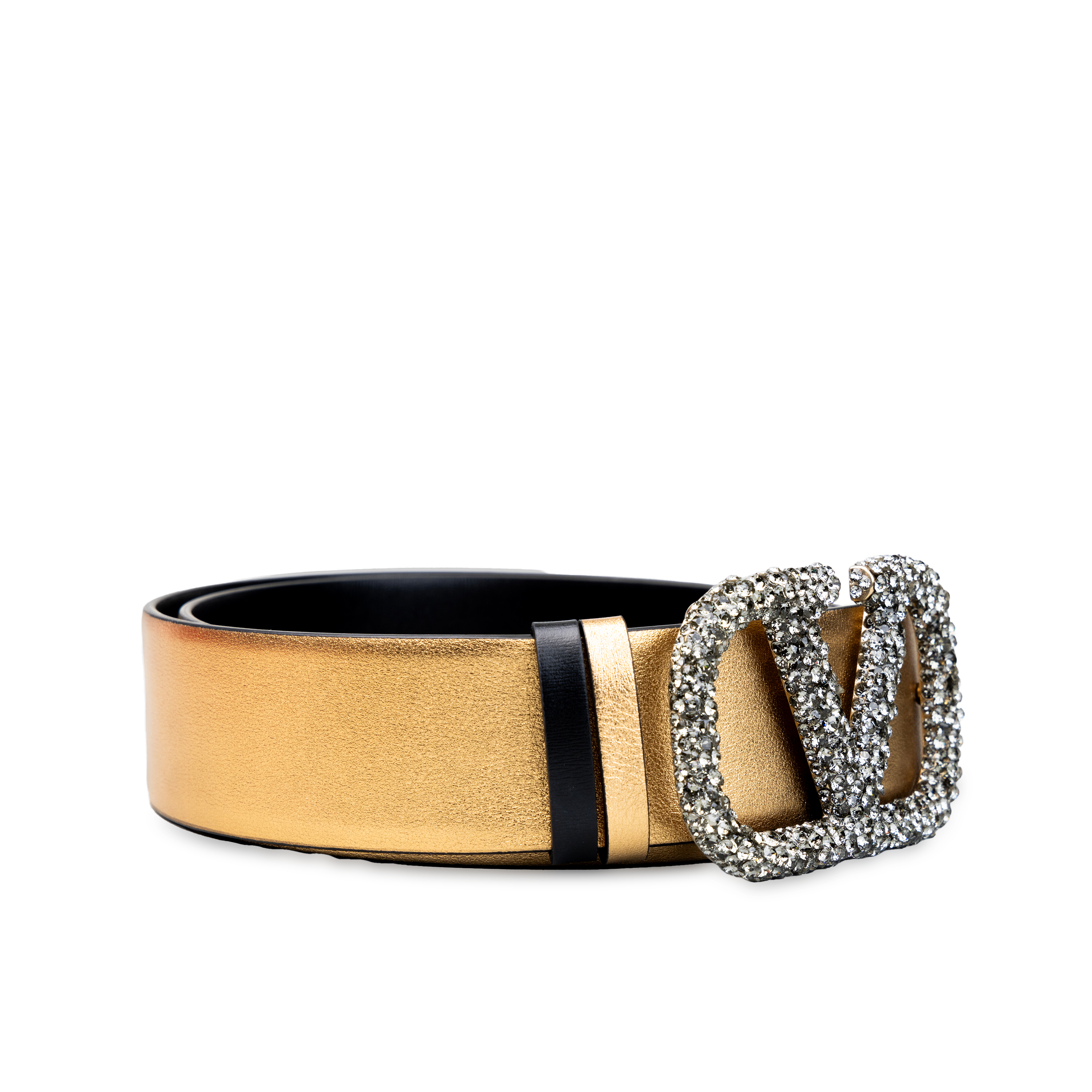 Cinturón Dorado Valentino Vlogo 40 mm