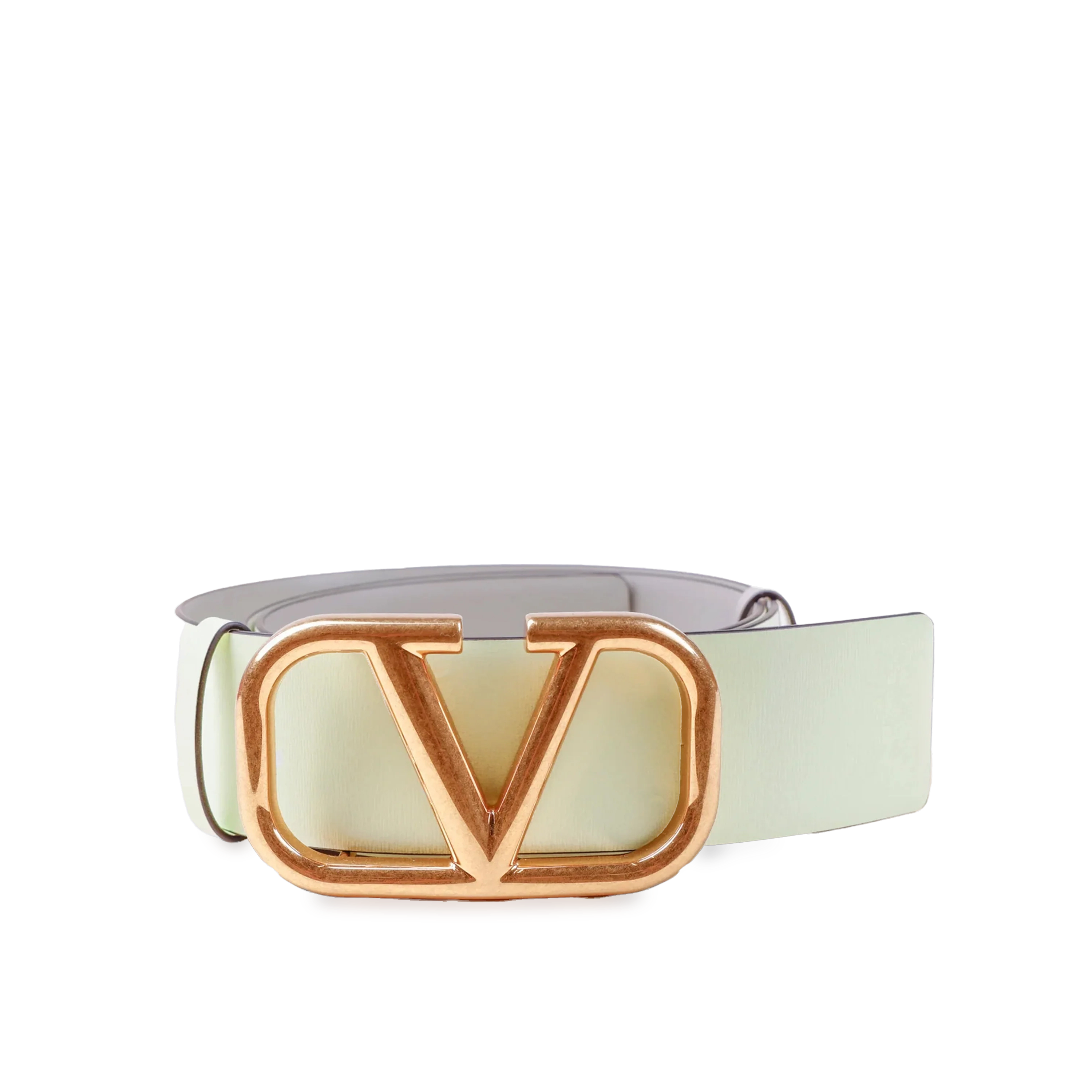 Cinturón Verde-Gris Claro Valentino Vlogo 40 mm