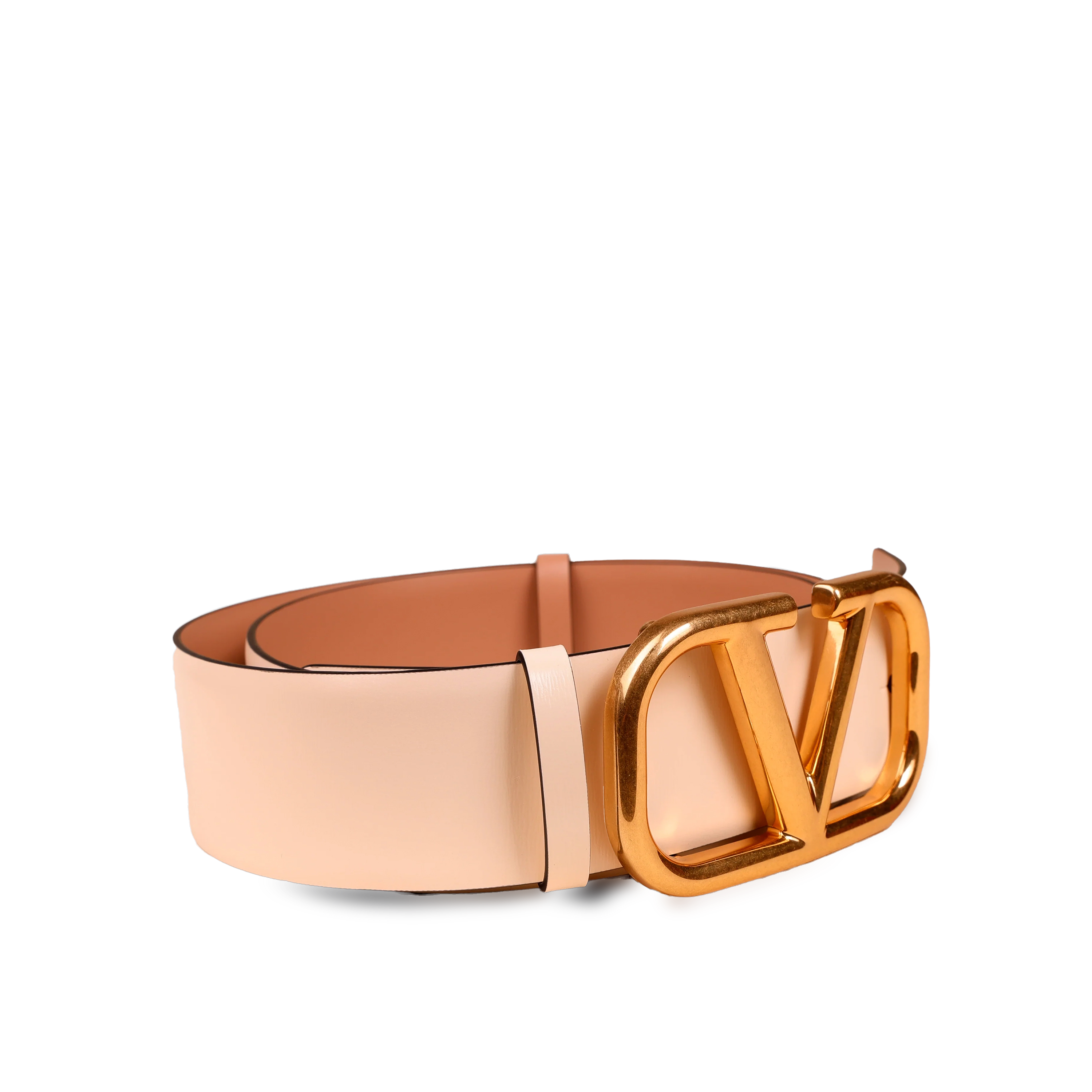 Cinturón Blanco Rosé Cannelle Valentino Vlogo 40 mm