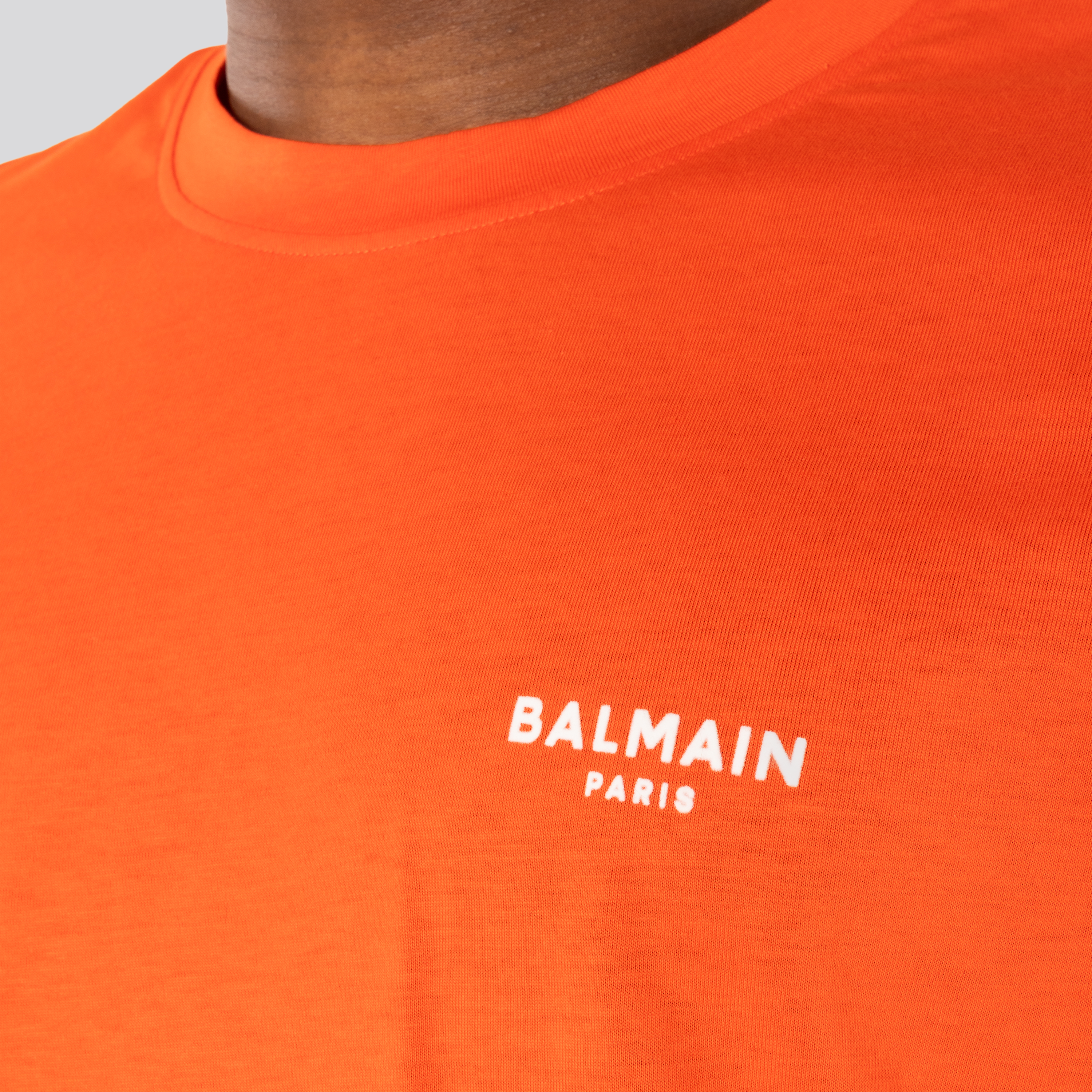 Camiseta Rojo Balmain Logo
