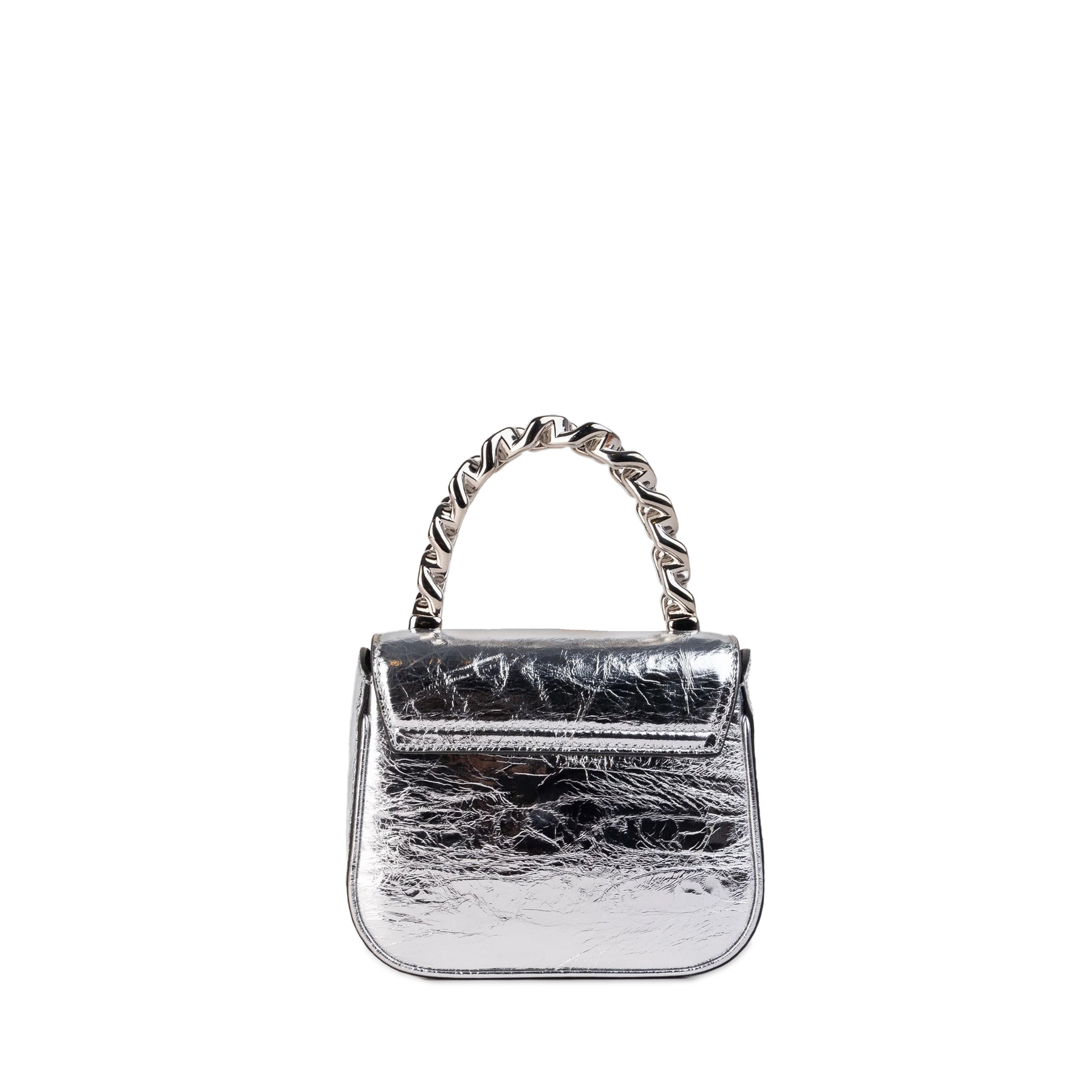 Cartera Plateado Versace Bag Silver La Medusa Metallic