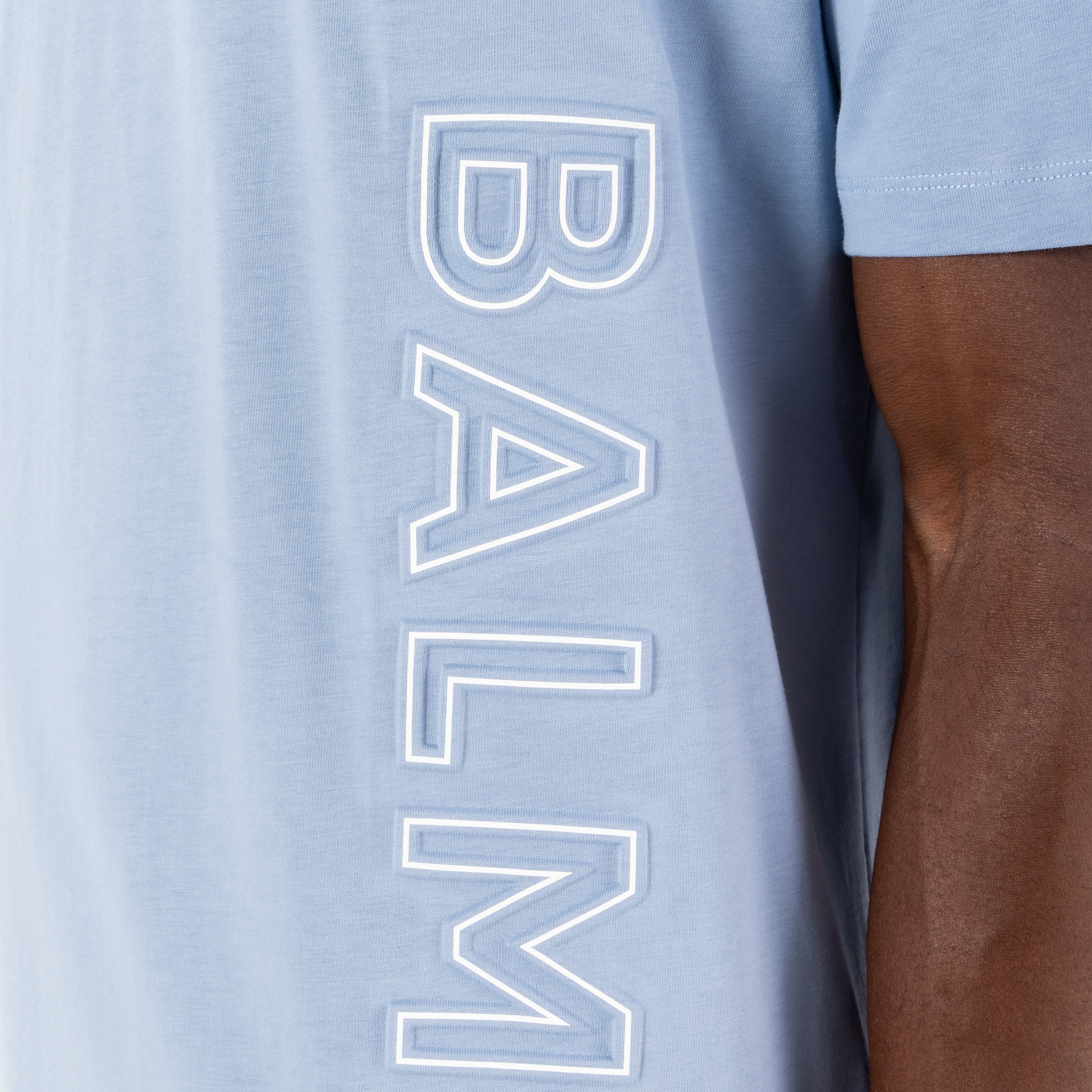 Camiseta Celeste Balmain Reflect Logo