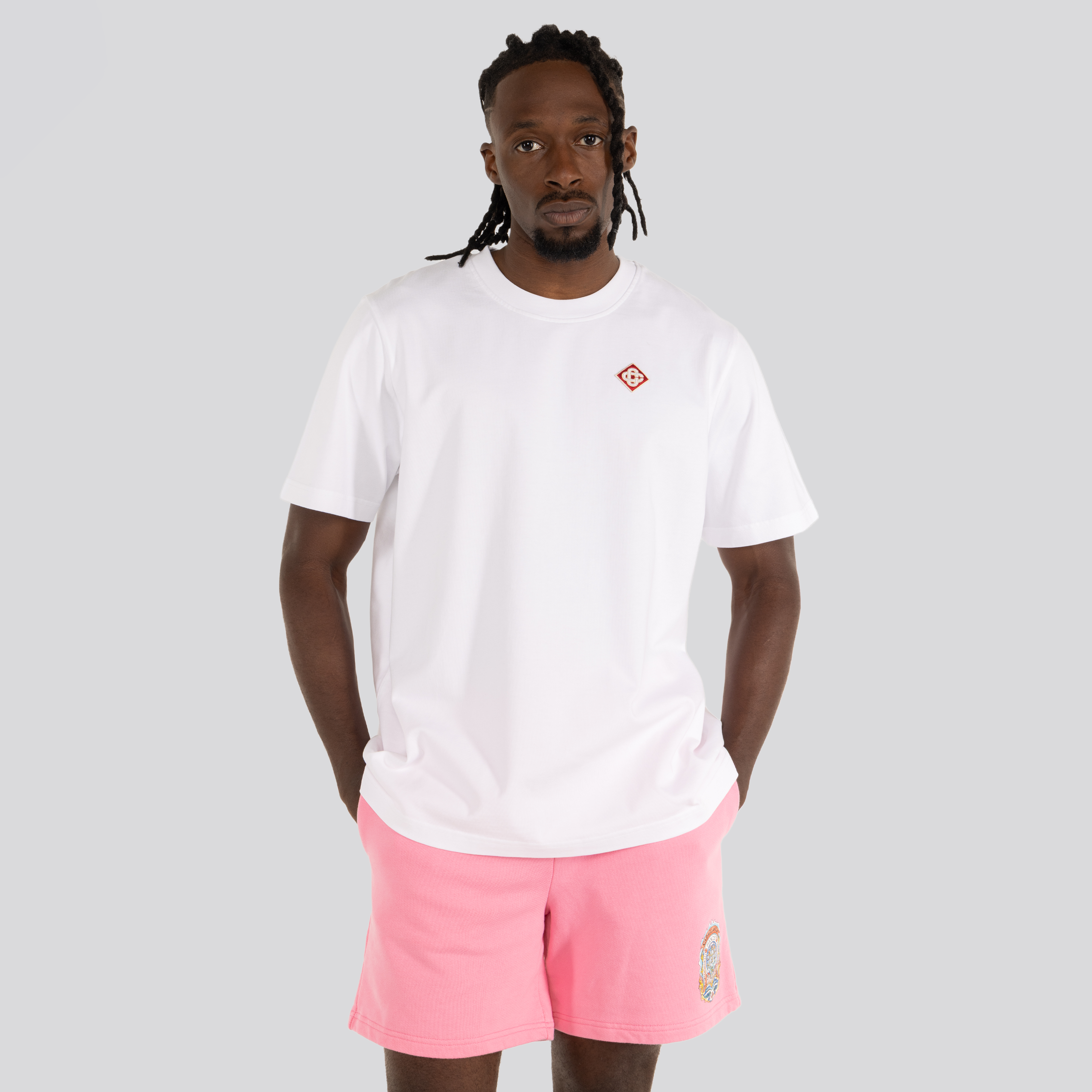 Camiseta Blanca Casablanca Diamond Logo