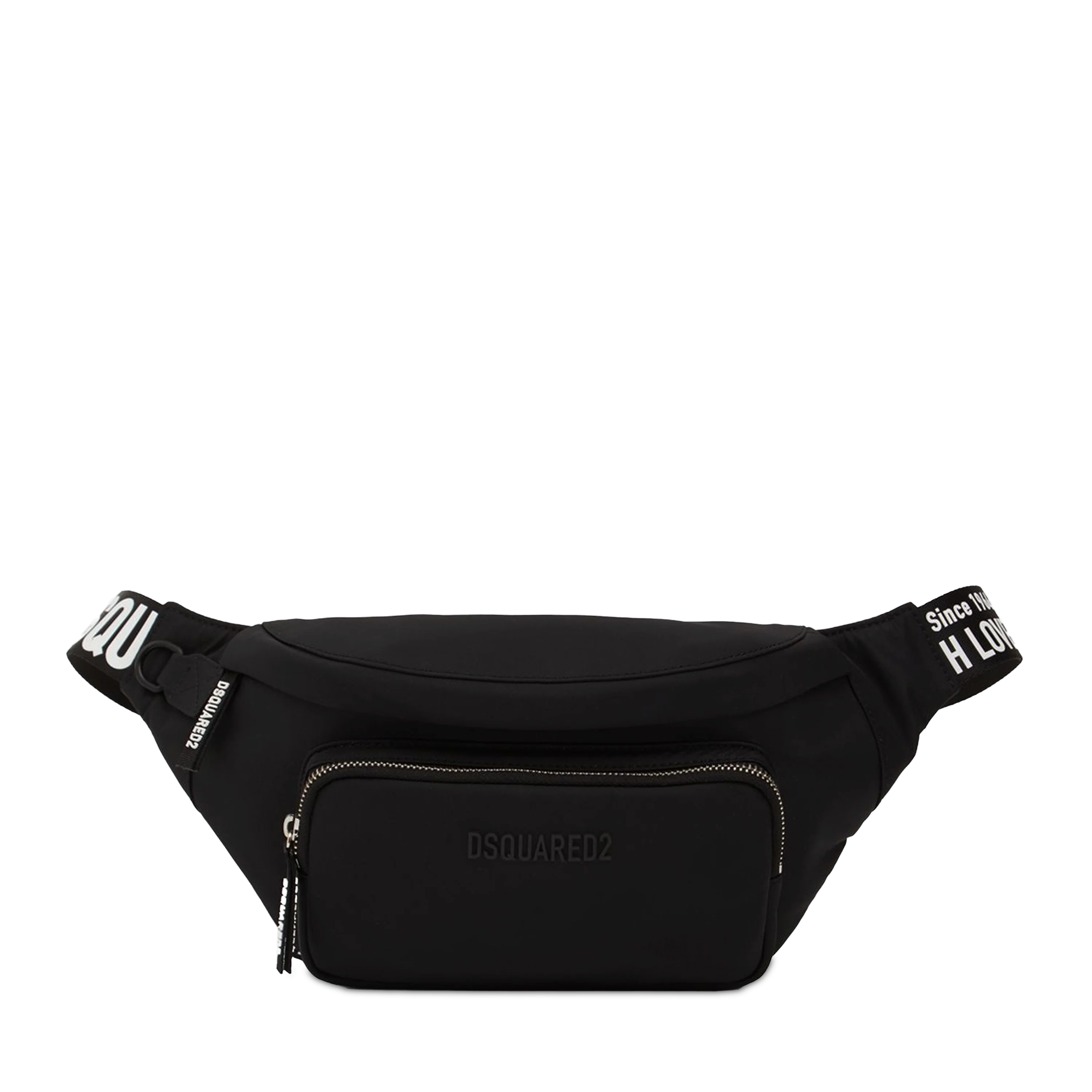 Riñonera Negro Dsquared2 Leaf