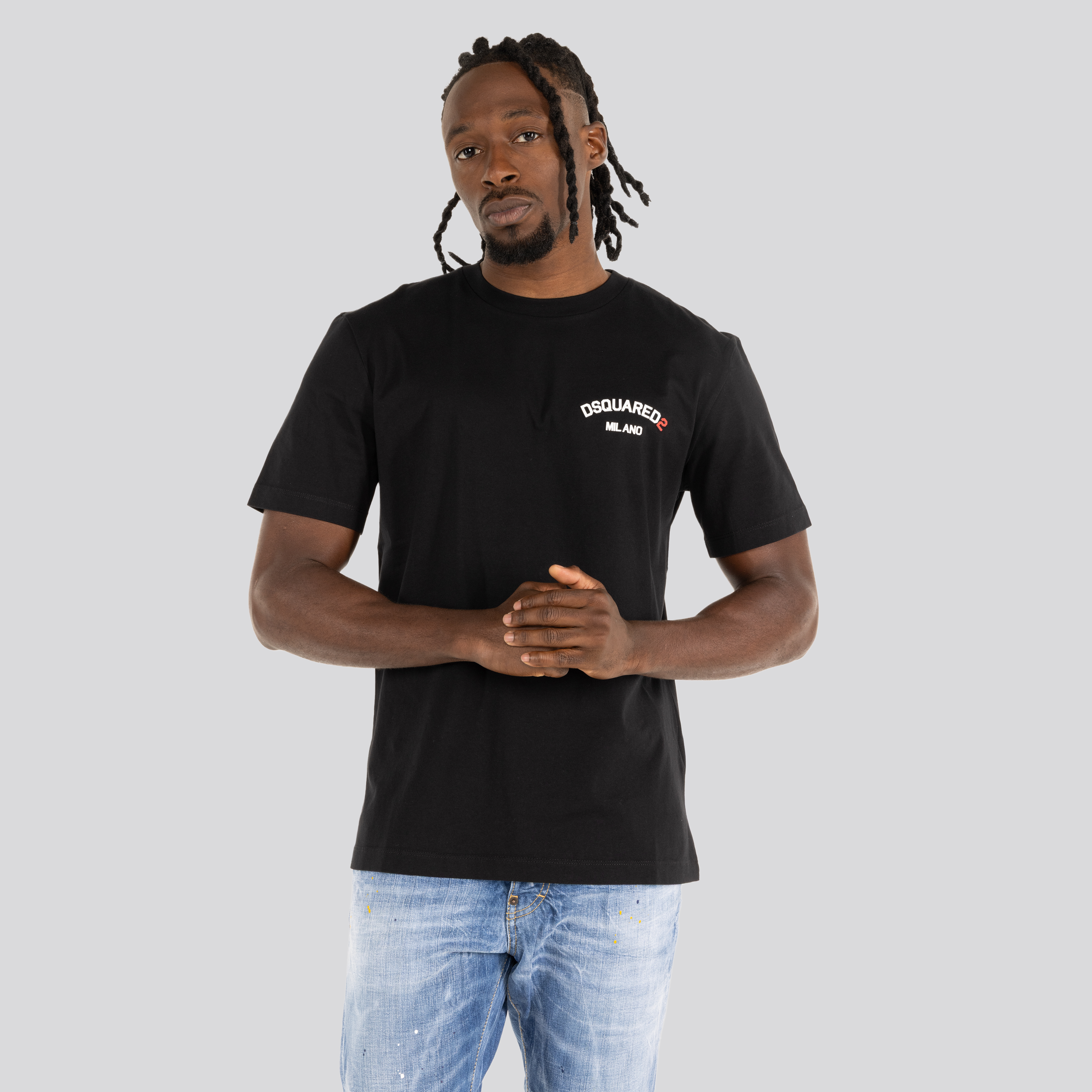 Camiseta Negra Dsquared2 Milano