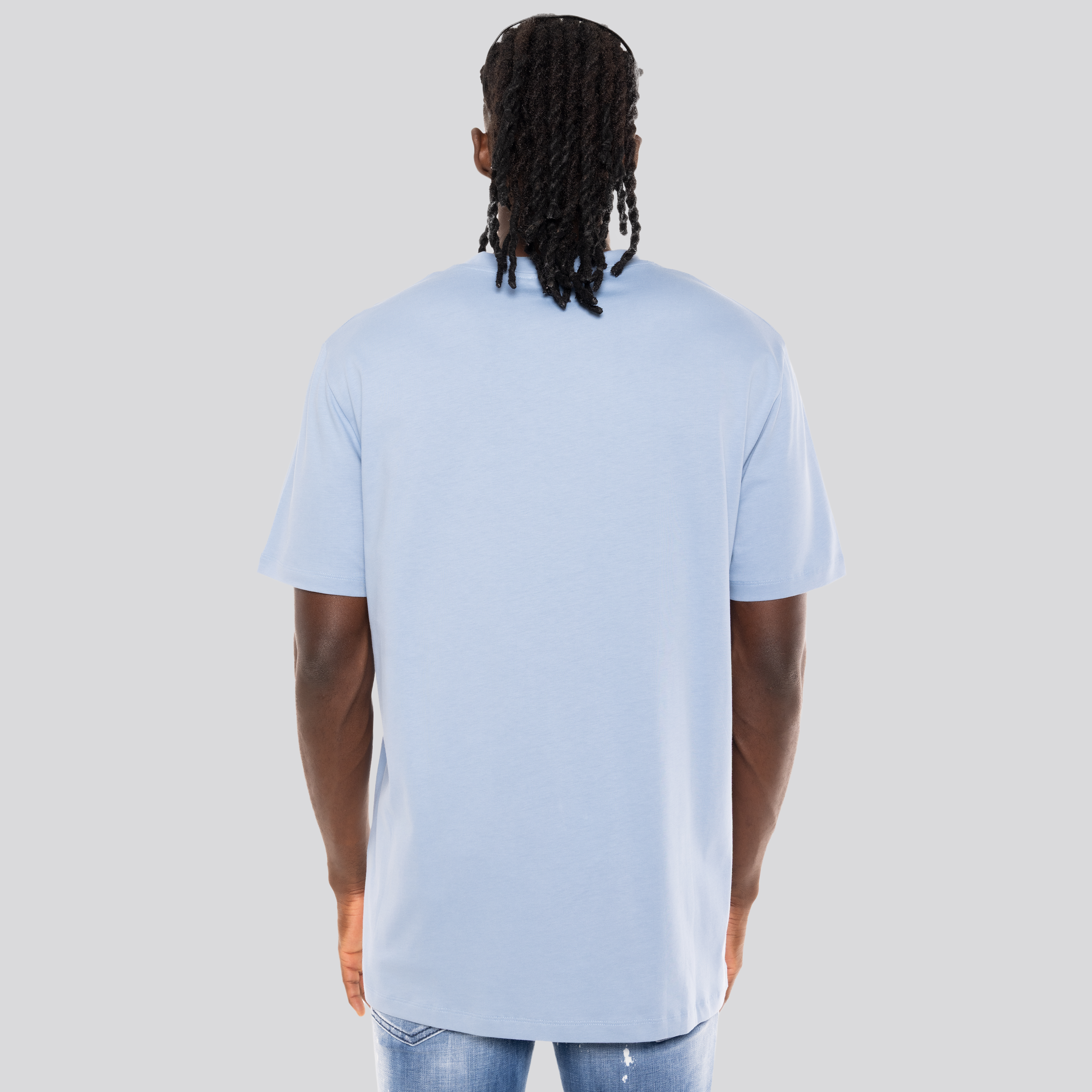 Camiseta Celeste Balmain Reflect Logo