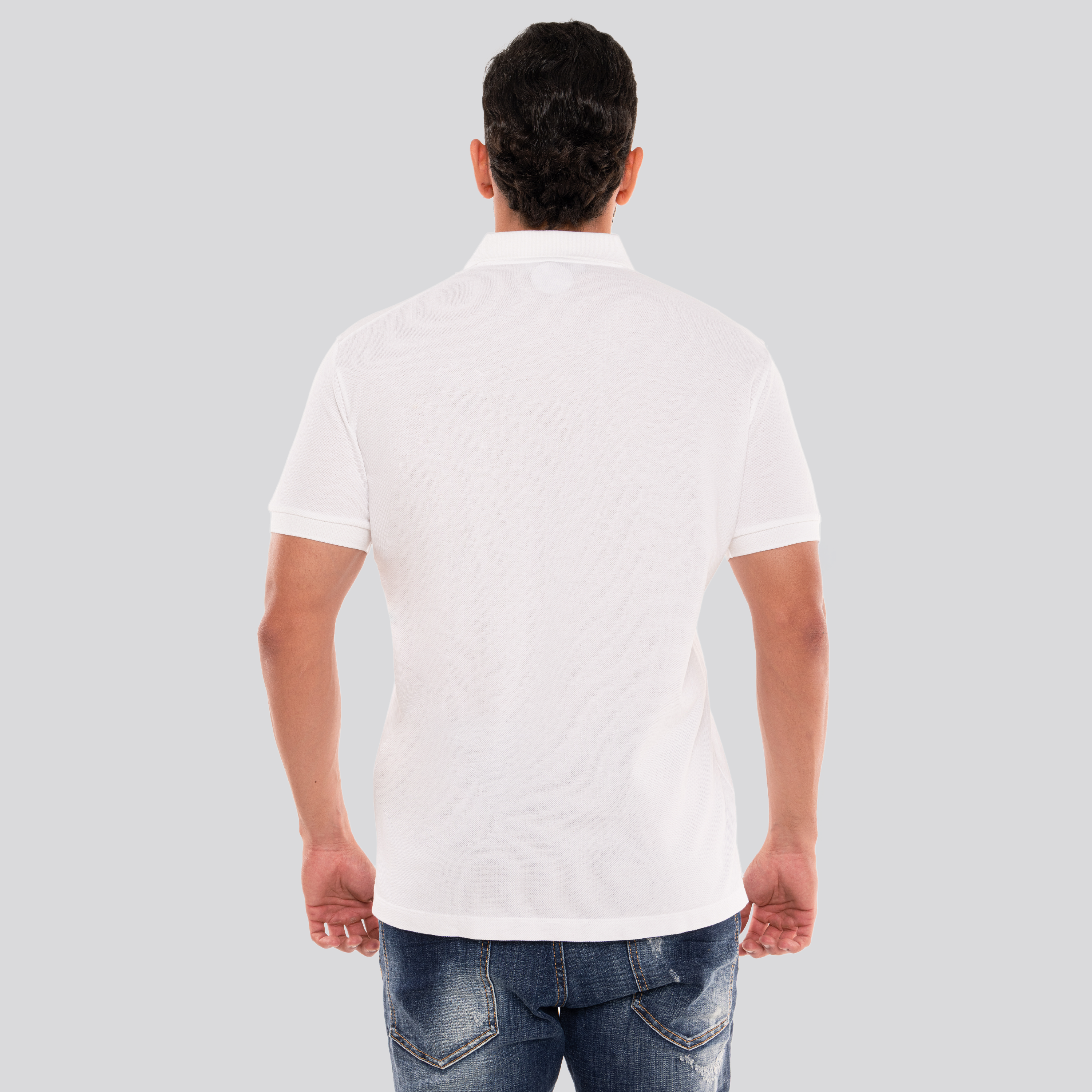 Camiseta Tipo Polo Blanca Dsquared2 Milano