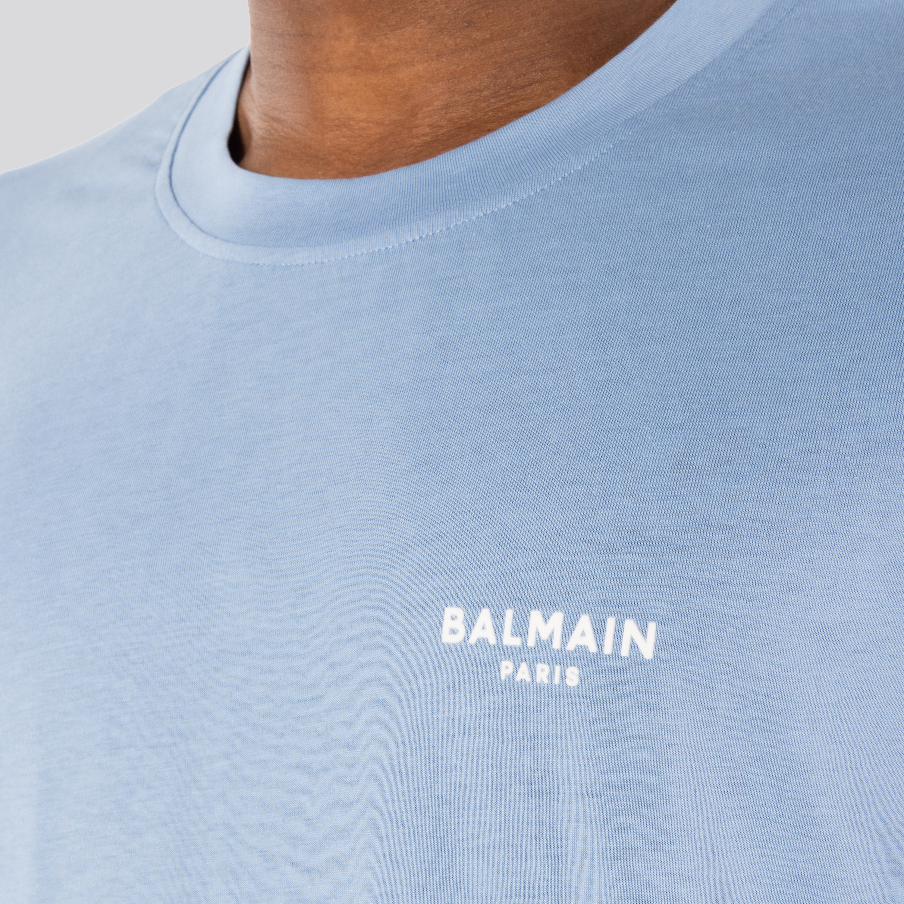 Camiseta Celeste Balmain Logo