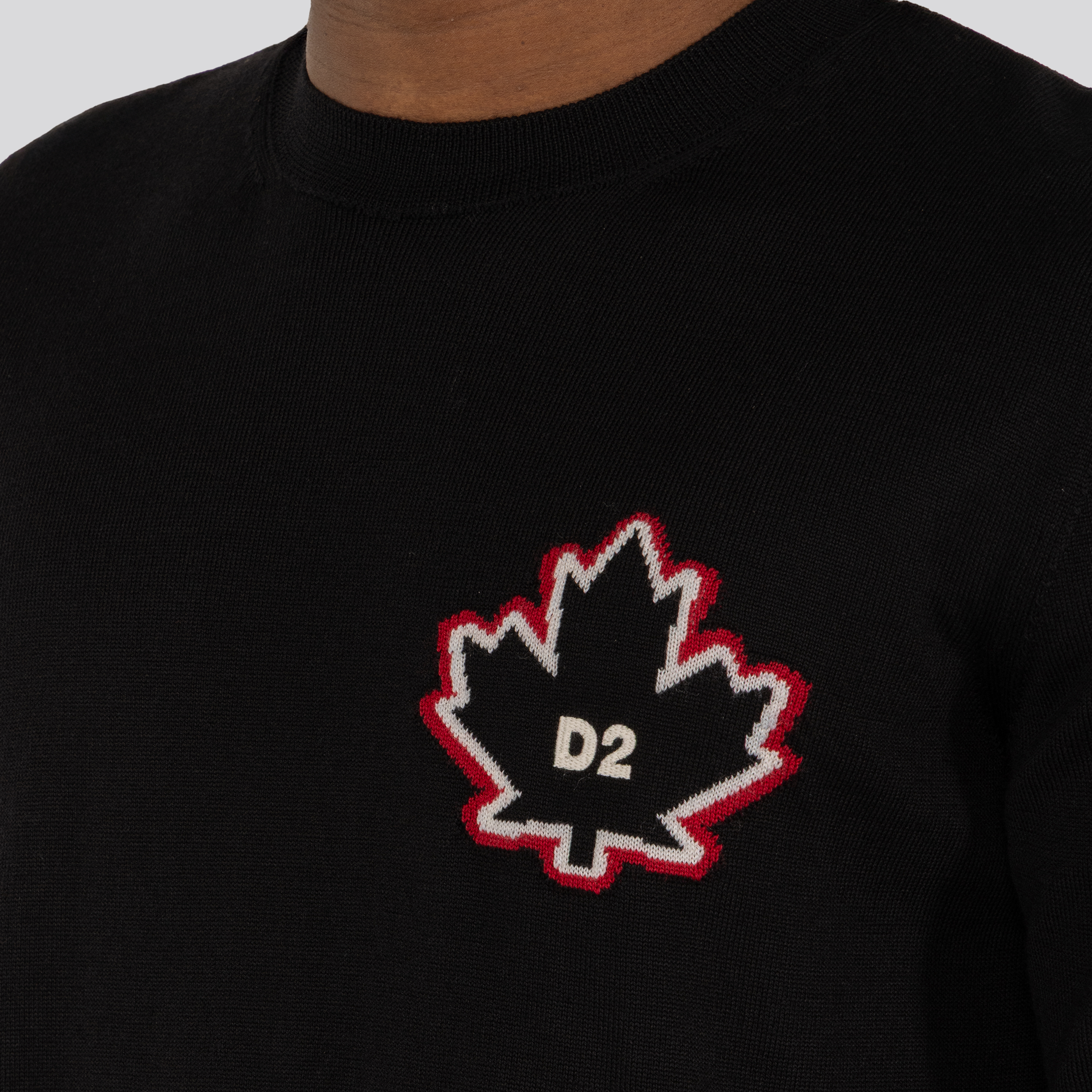 Buzo Negro Dsquared2 Leaf