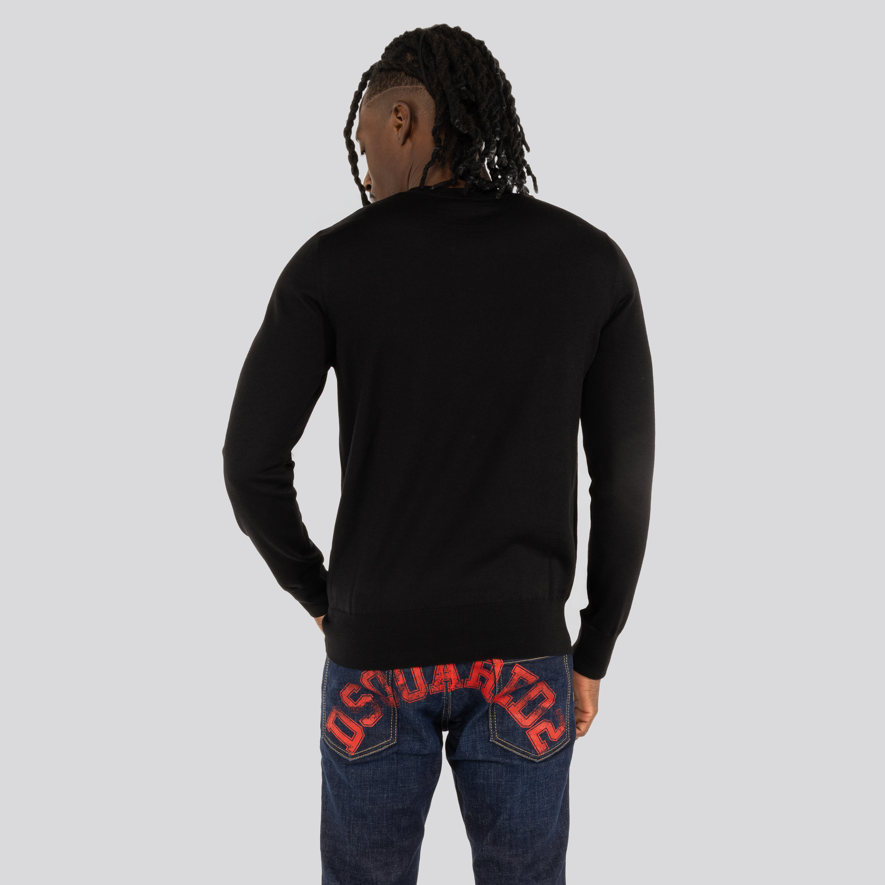 Buzo Negro Dsquared2 Leaf