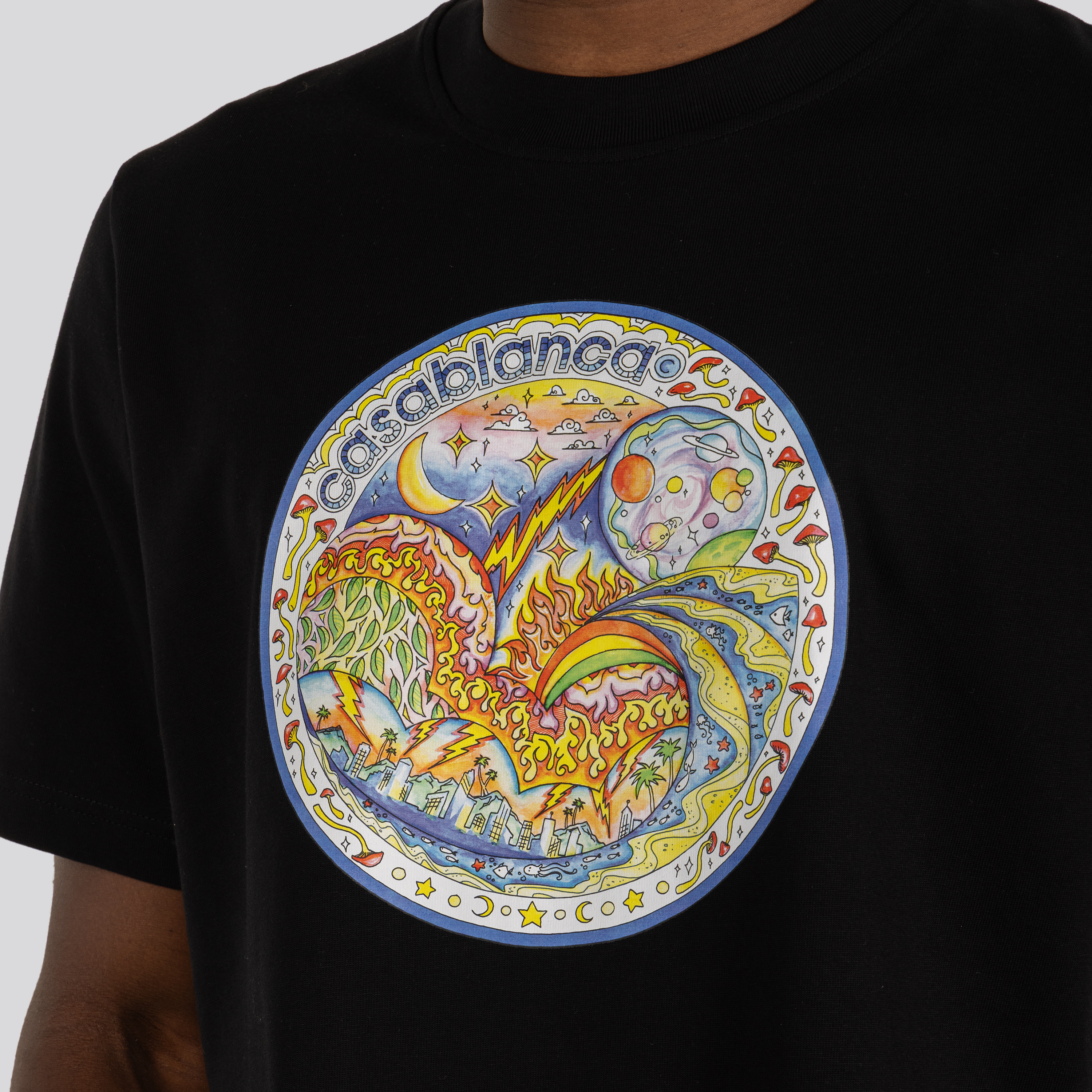 Camiseta Negra Casablanca The Four Elements