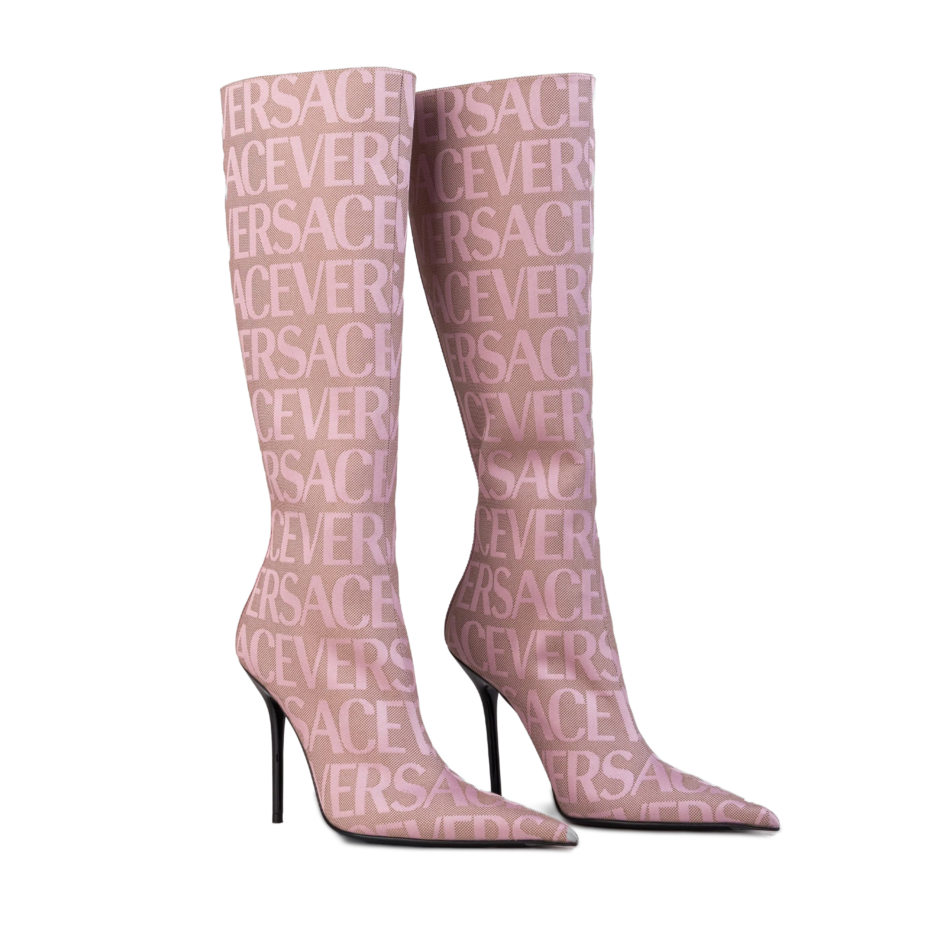 Botas Rosadas Versace Monogram