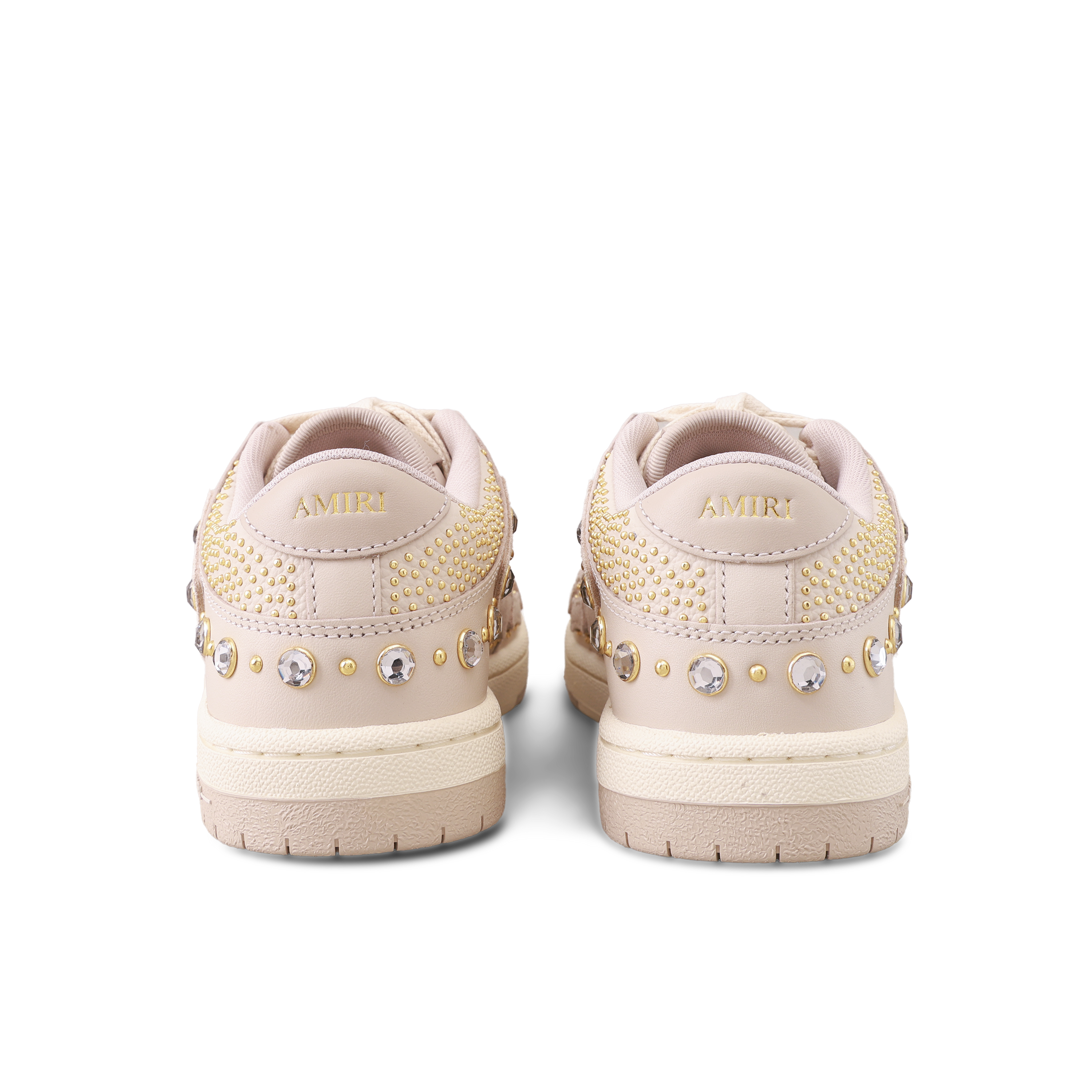 Sneakers Beige AMIRI Crystals Skel Top Low
