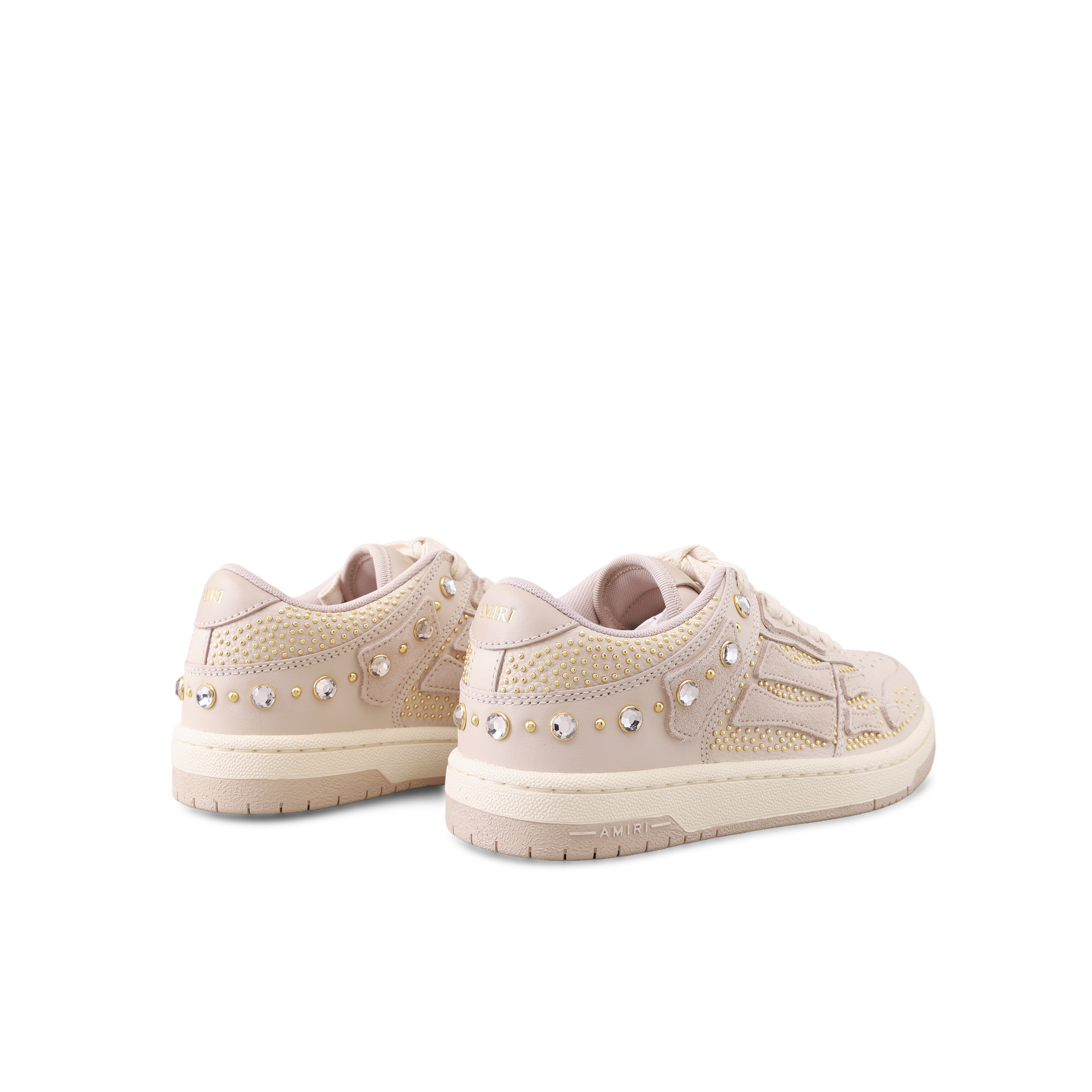 Sneakers Beige AMIRI Crystals Skel Top Low